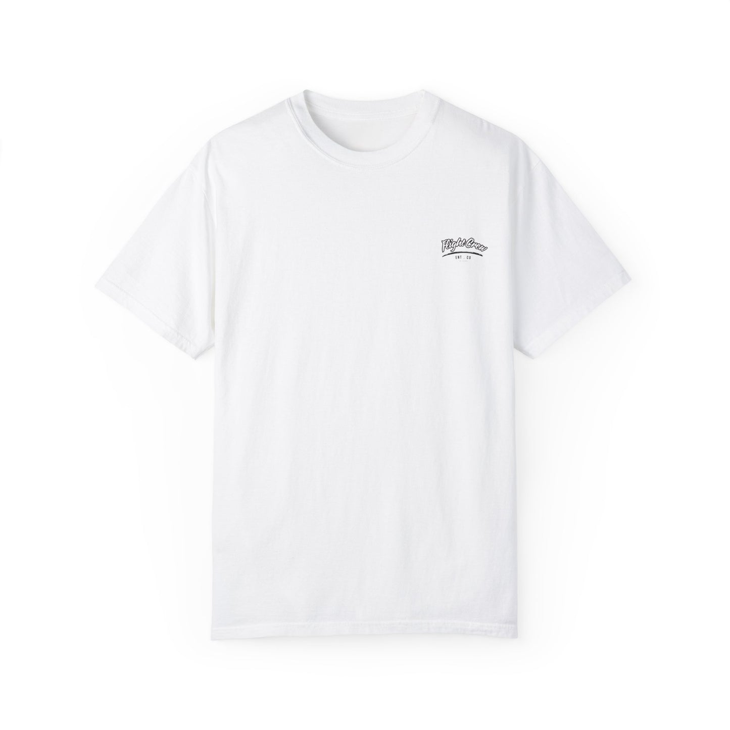 Casual Unisex Garment-Dyed T-Shirt - "Flight Crew" Design