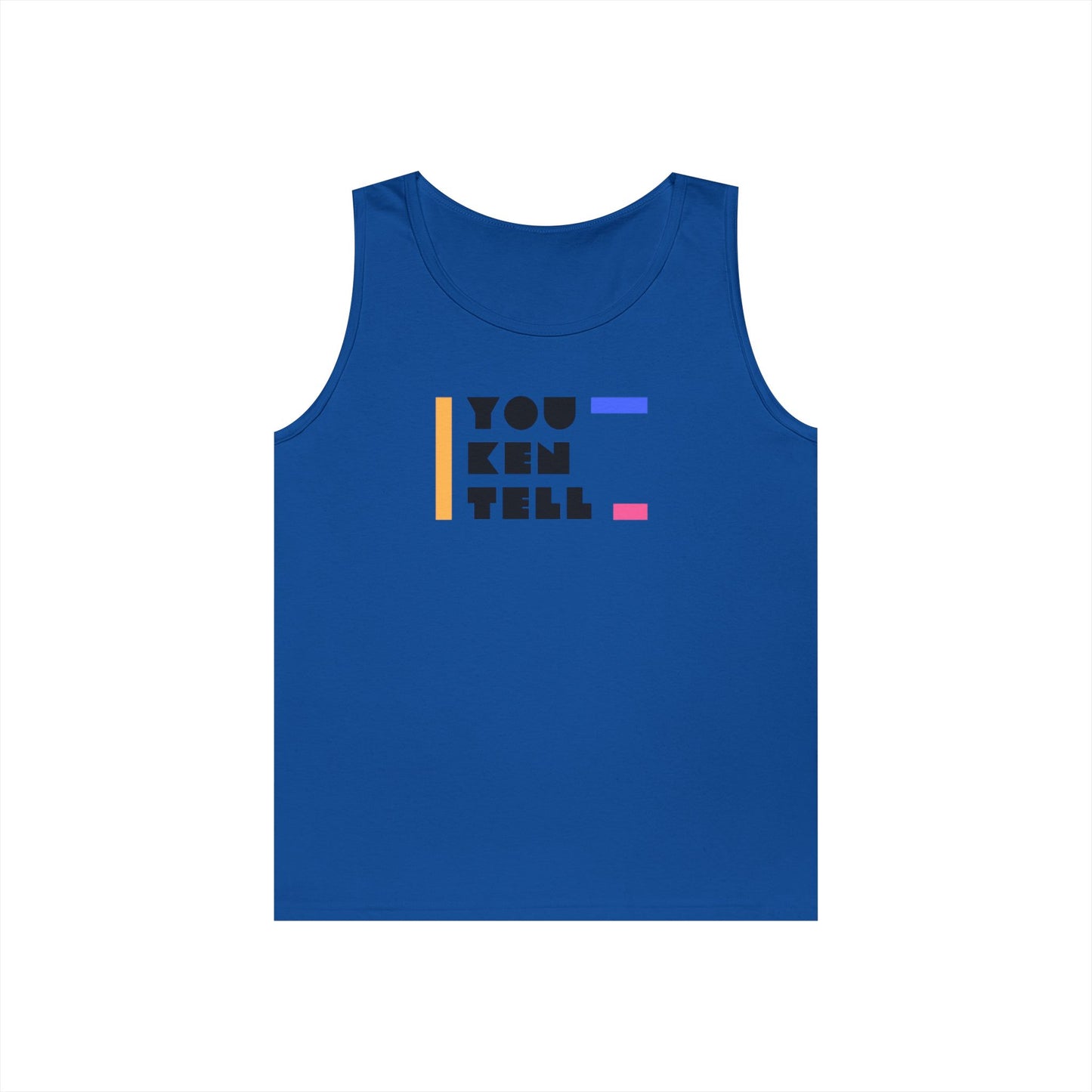 (Unisex) Heavy Cotton Tank Top - “You Ken Tell” Design