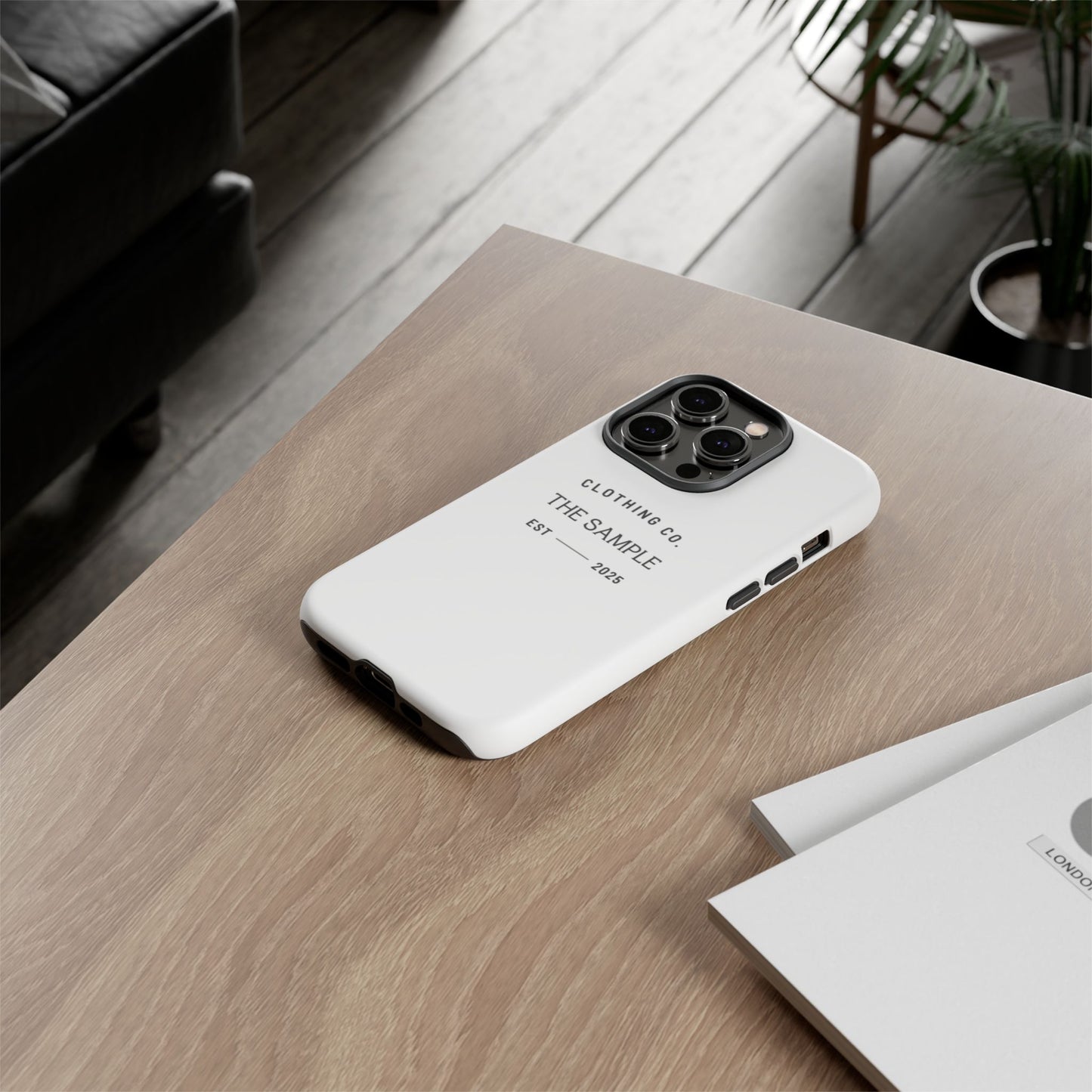 Durable Phone Case - “The Sample Clothing Co.” Design