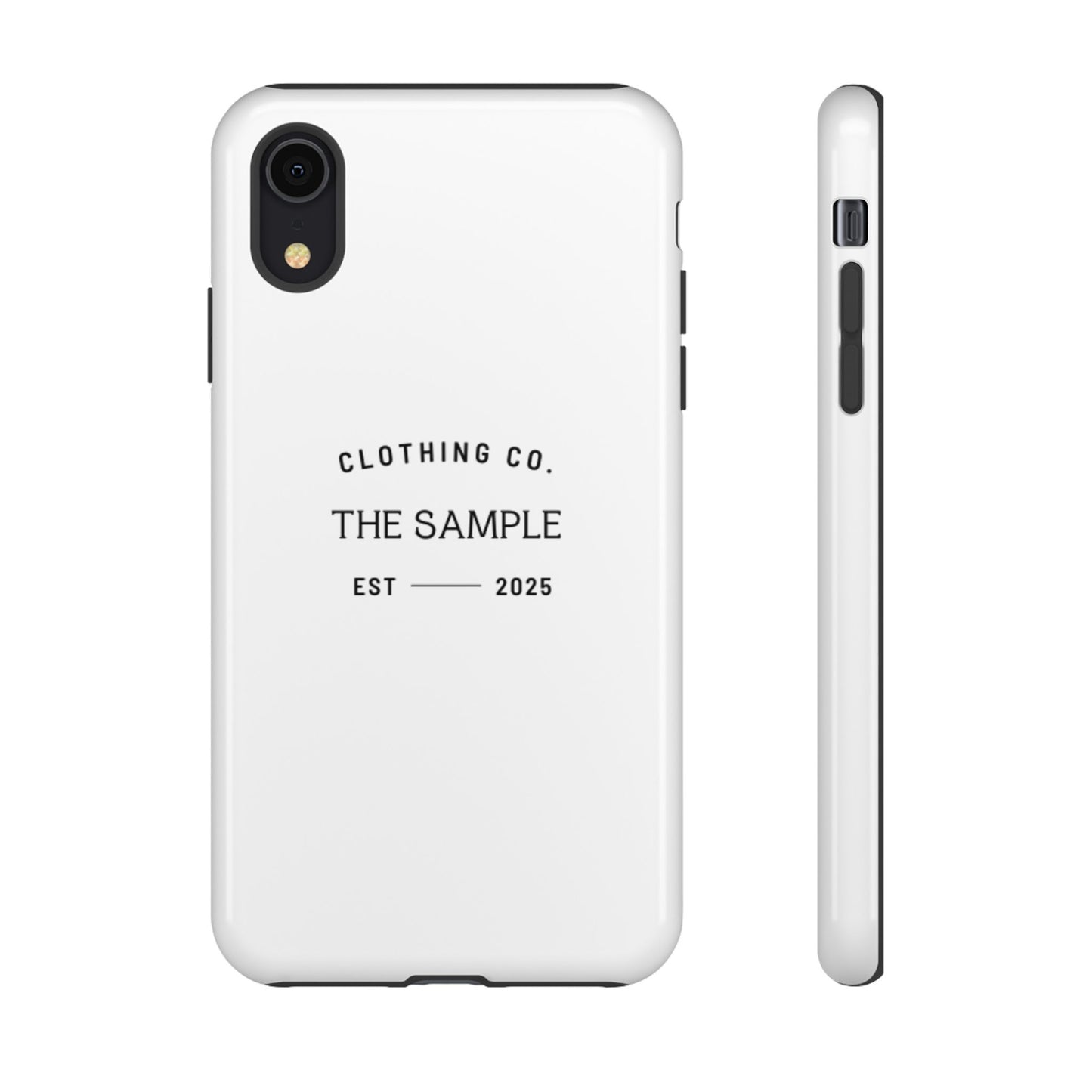 Durable Phone Case - “The Sample Clothing Co.” Design