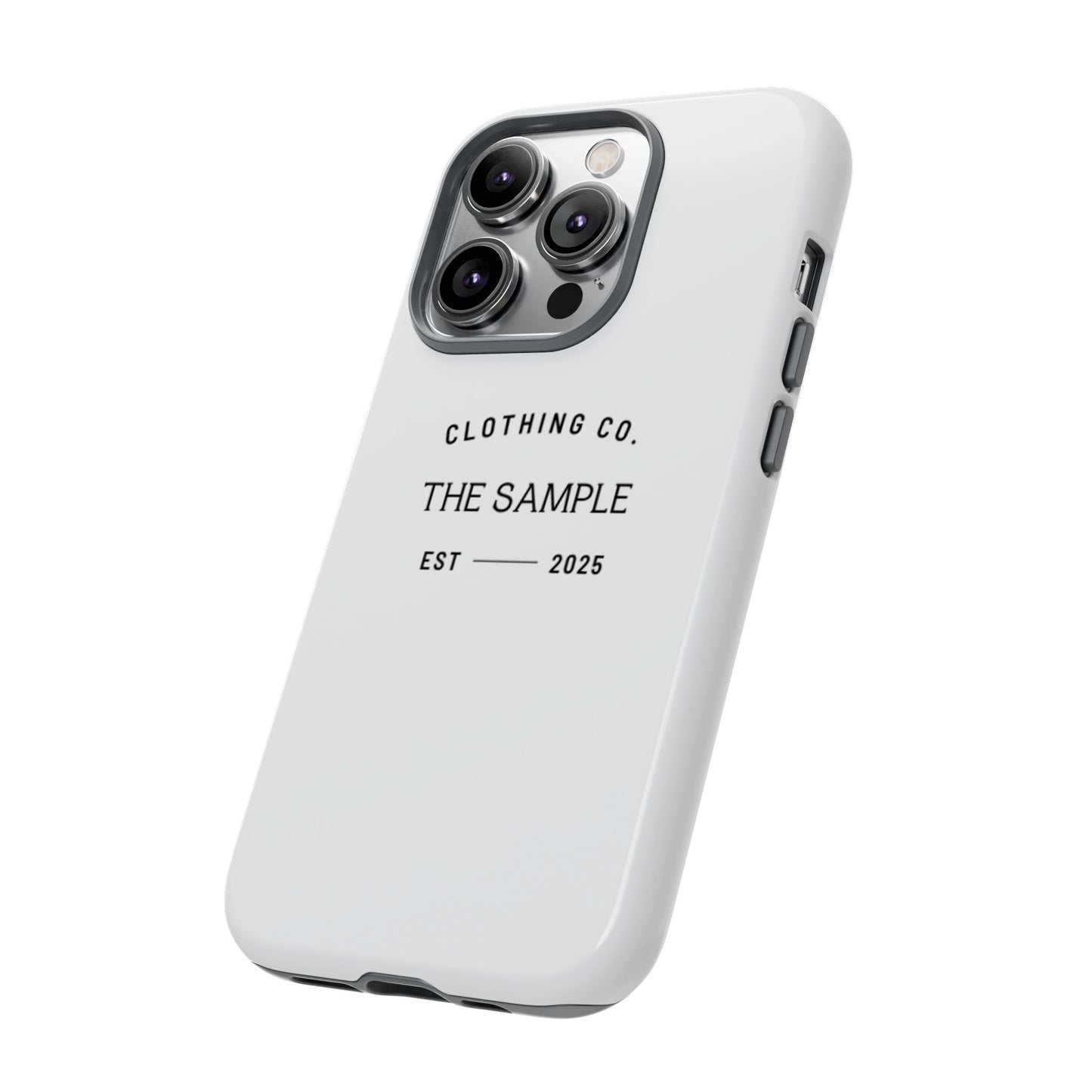 Durable Phone Case - “The Sample Clothing Co.” Design
