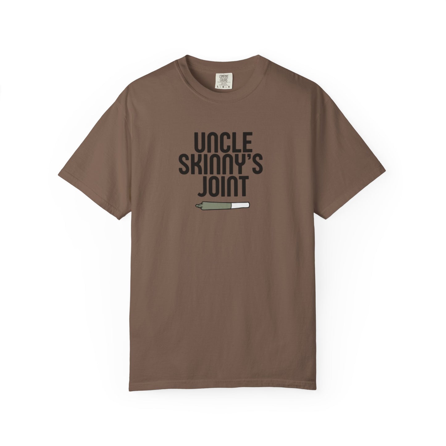(Unisex) Garment-Dyed T-Shirt - “Uncle Skinny's Joint” Design