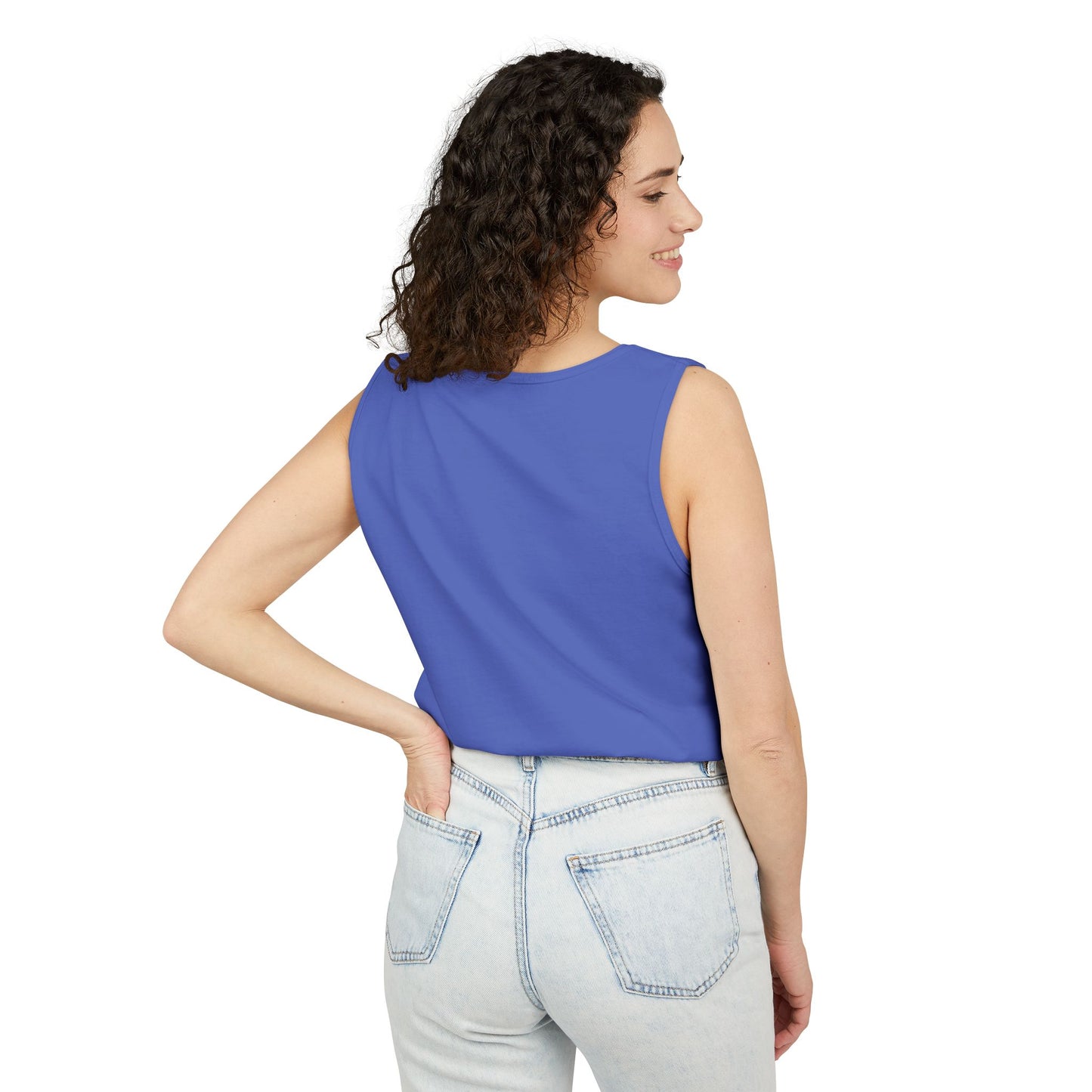 Unisex Garment-Dyed Tank Top - "Flight Crew" Design