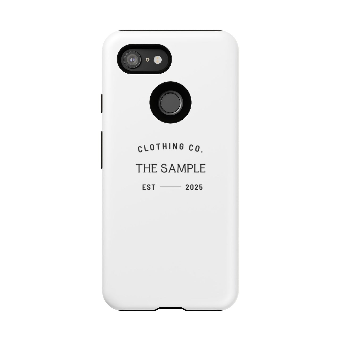 Durable Phone Case - “The Sample Clothing Co.” Design