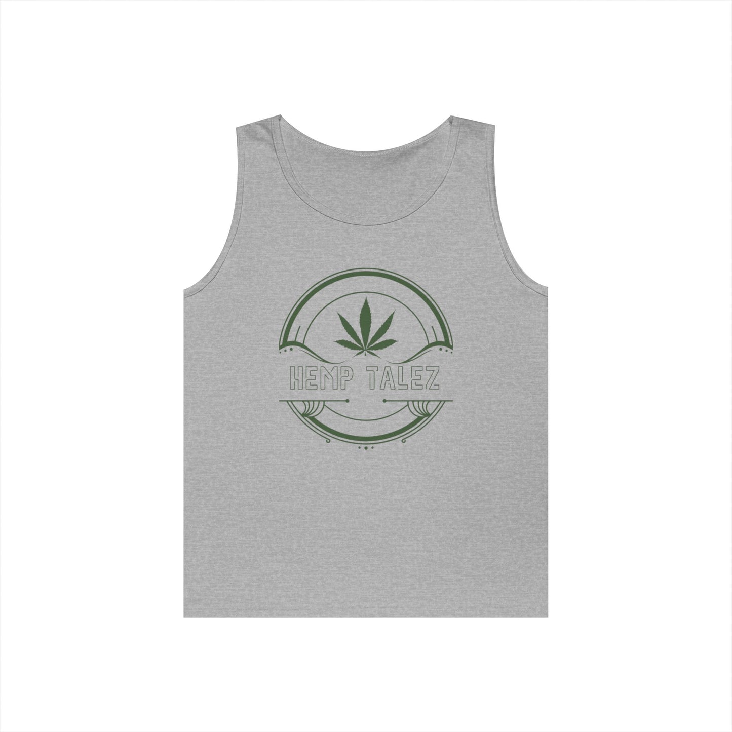 (Unisex) Heavy Cotton Tank Top - “Hemp Talez” Design