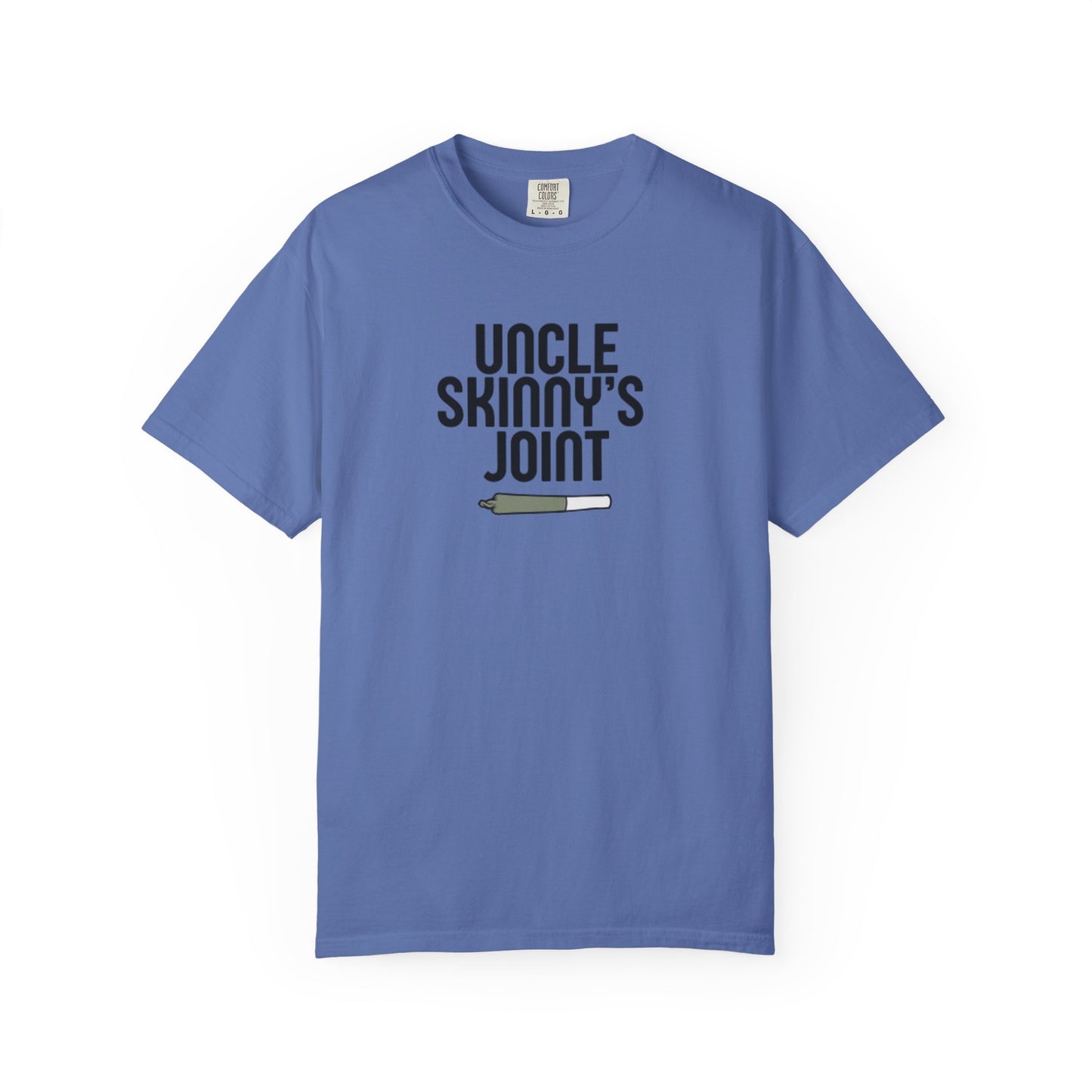 (Unisex) Garment-Dyed T-Shirt - “Uncle Skinny's Joint” Design