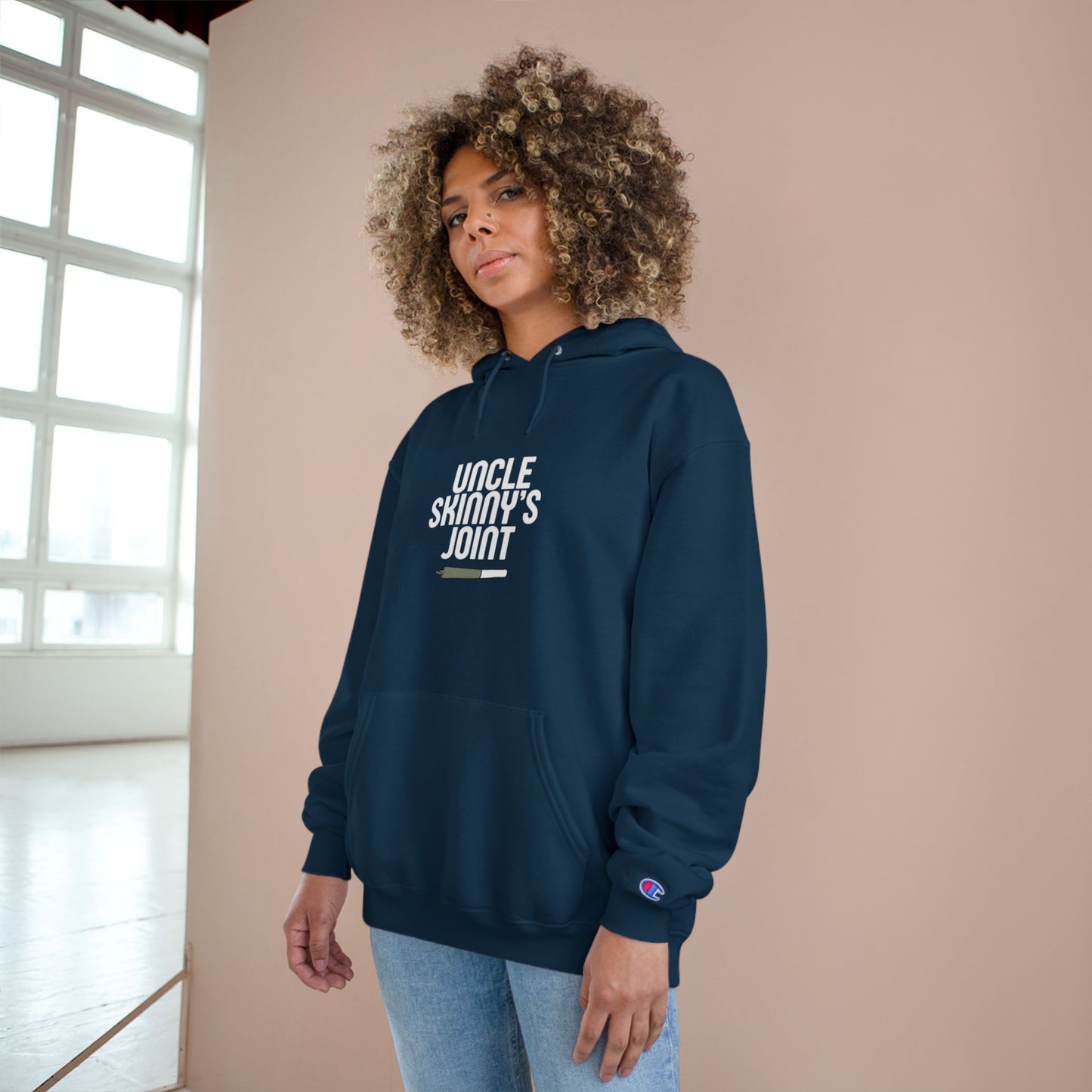 Champion Hoodie - “Uncle Skinny’s Joint” Design