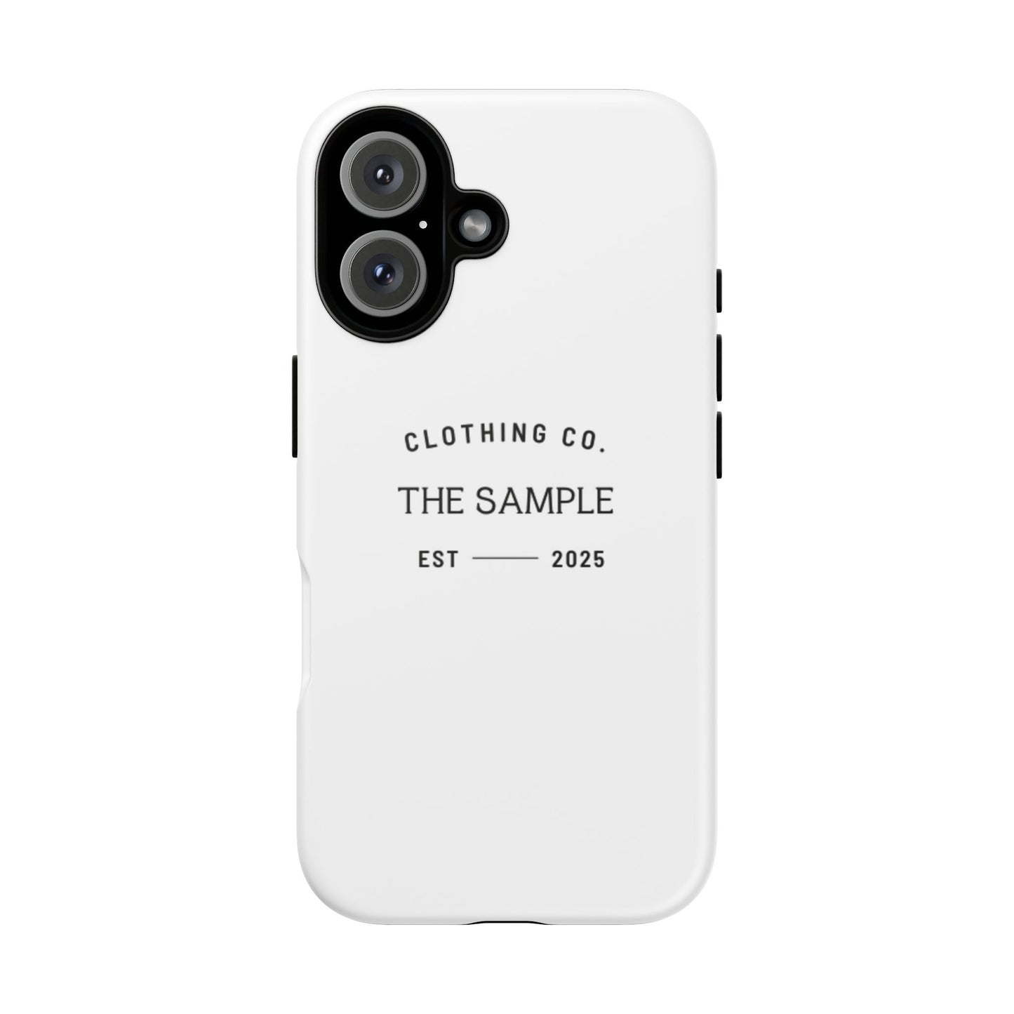 Durable Phone Case - “The Sample Clothing Co.” Design