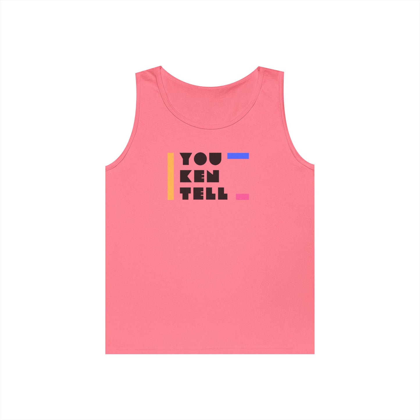 (Unisex) Heavy Cotton Tank Top - “You Ken Tell” Design