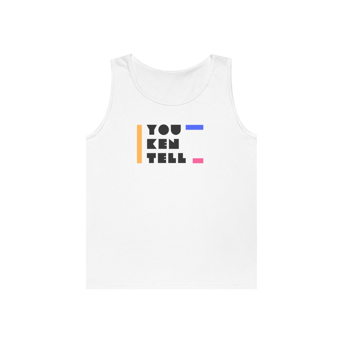(Unisex) Heavy Cotton Tank Top - “You Ken Tell” Design