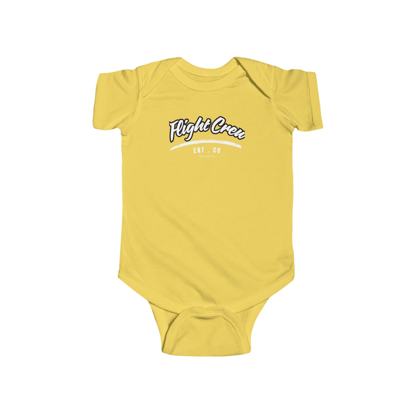 Infant Fine Jersey Bodysuit - "Flight Crew" Design