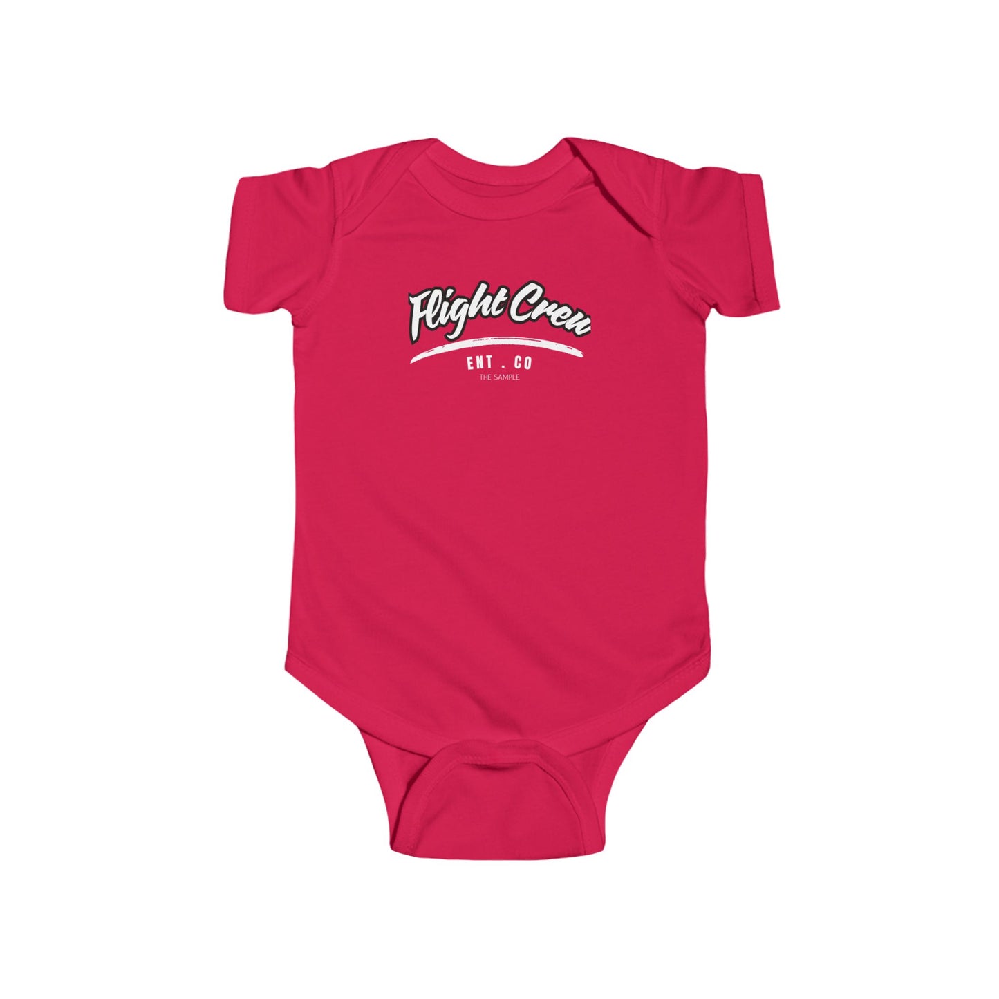 Infant Fine Jersey Bodysuit - "Flight Crew" Design