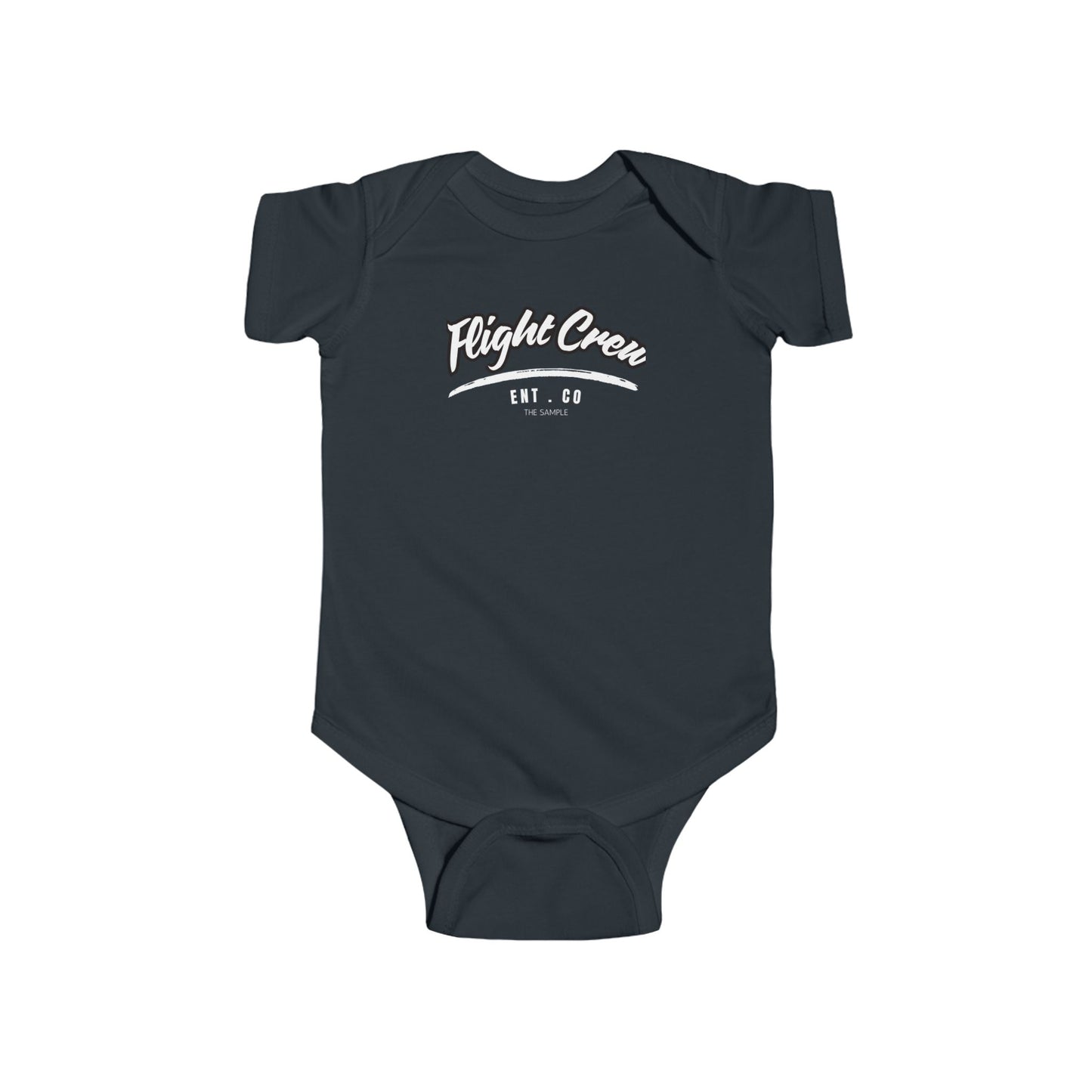 Infant Fine Jersey Bodysuit - "Flight Crew" Design