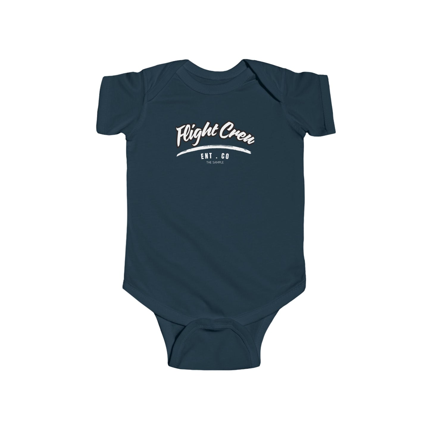 Infant Fine Jersey Bodysuit - "Flight Crew" Design