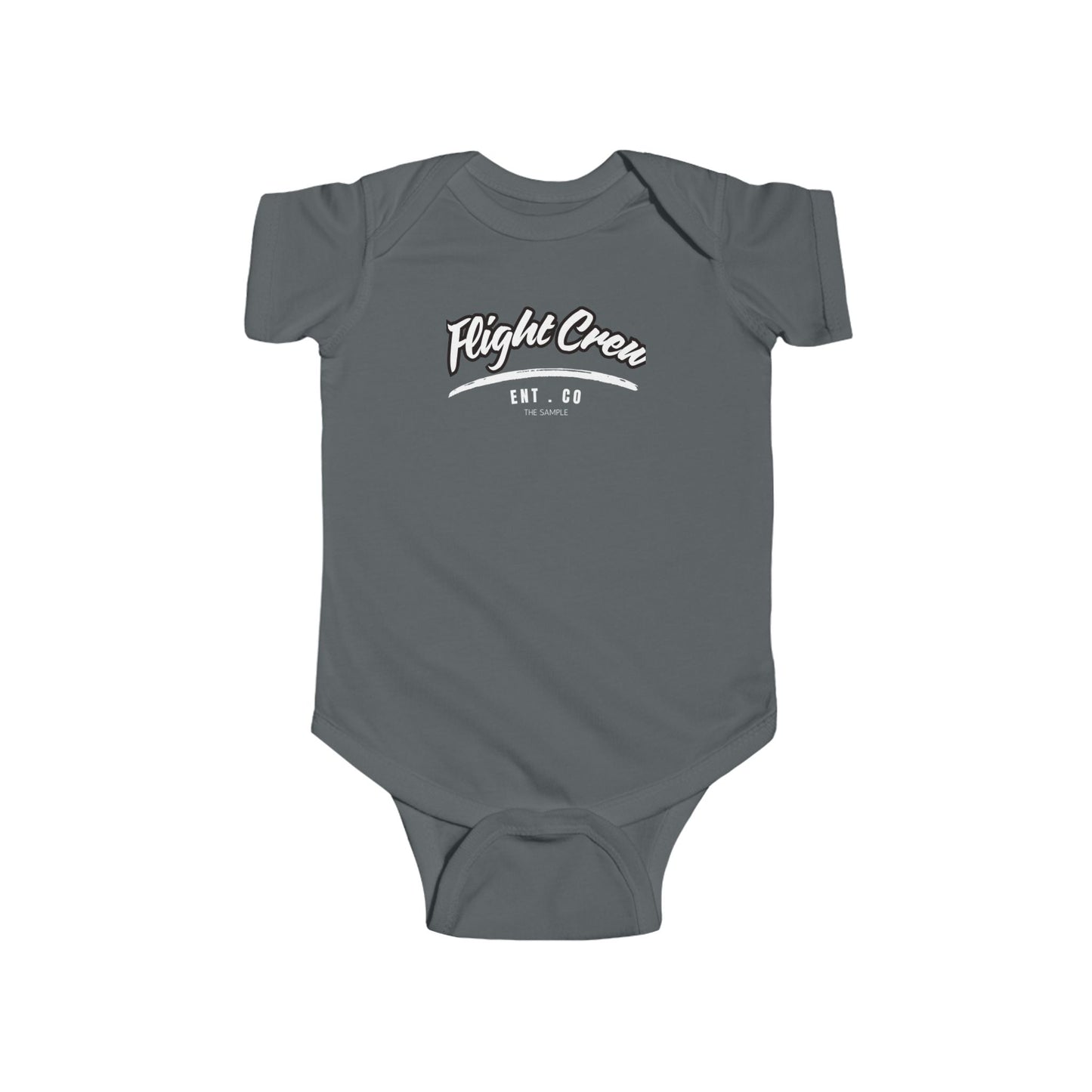 Infant Fine Jersey Bodysuit - "Flight Crew" Design