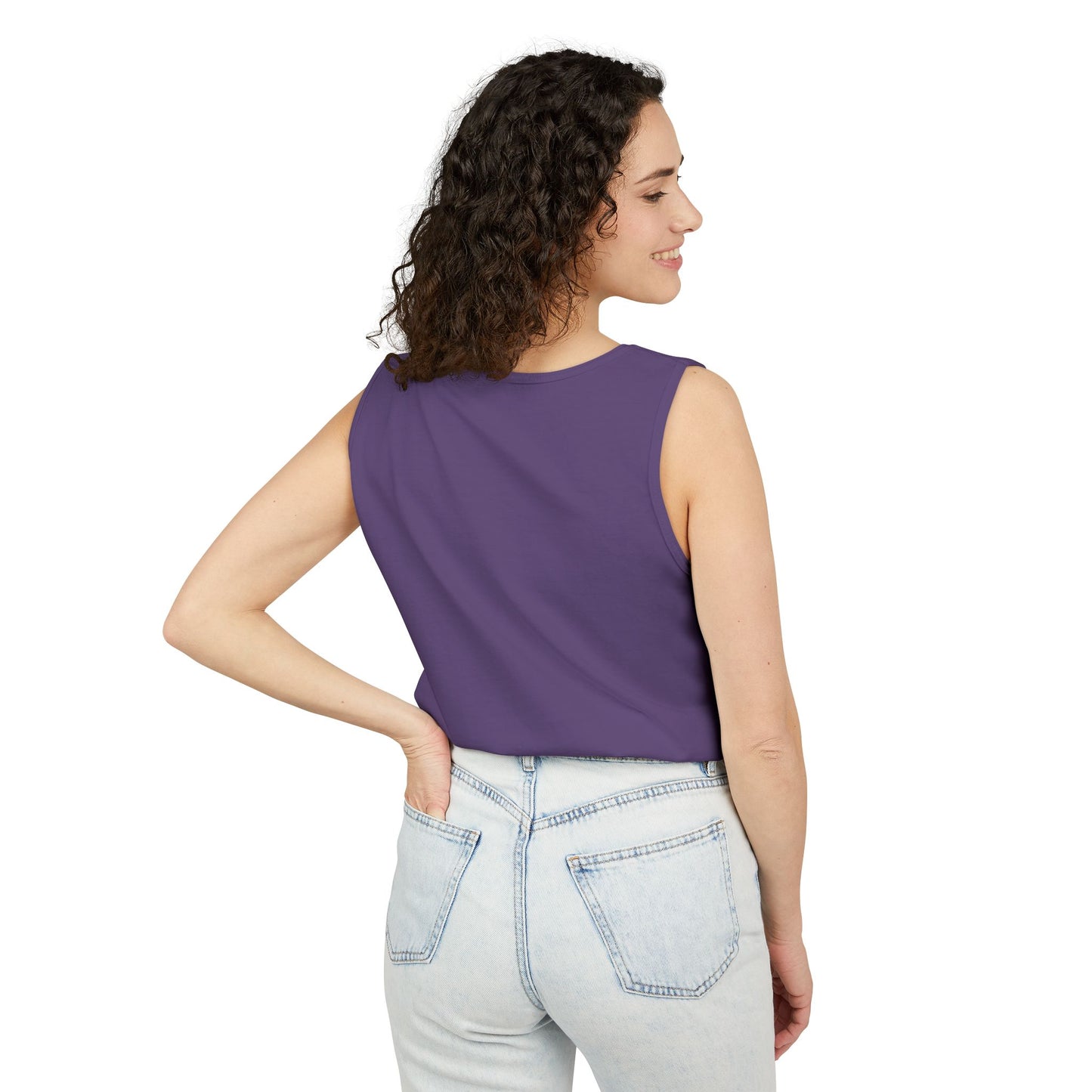 Unisex Garment-Dyed Tank Top - "Flight Crew" Design