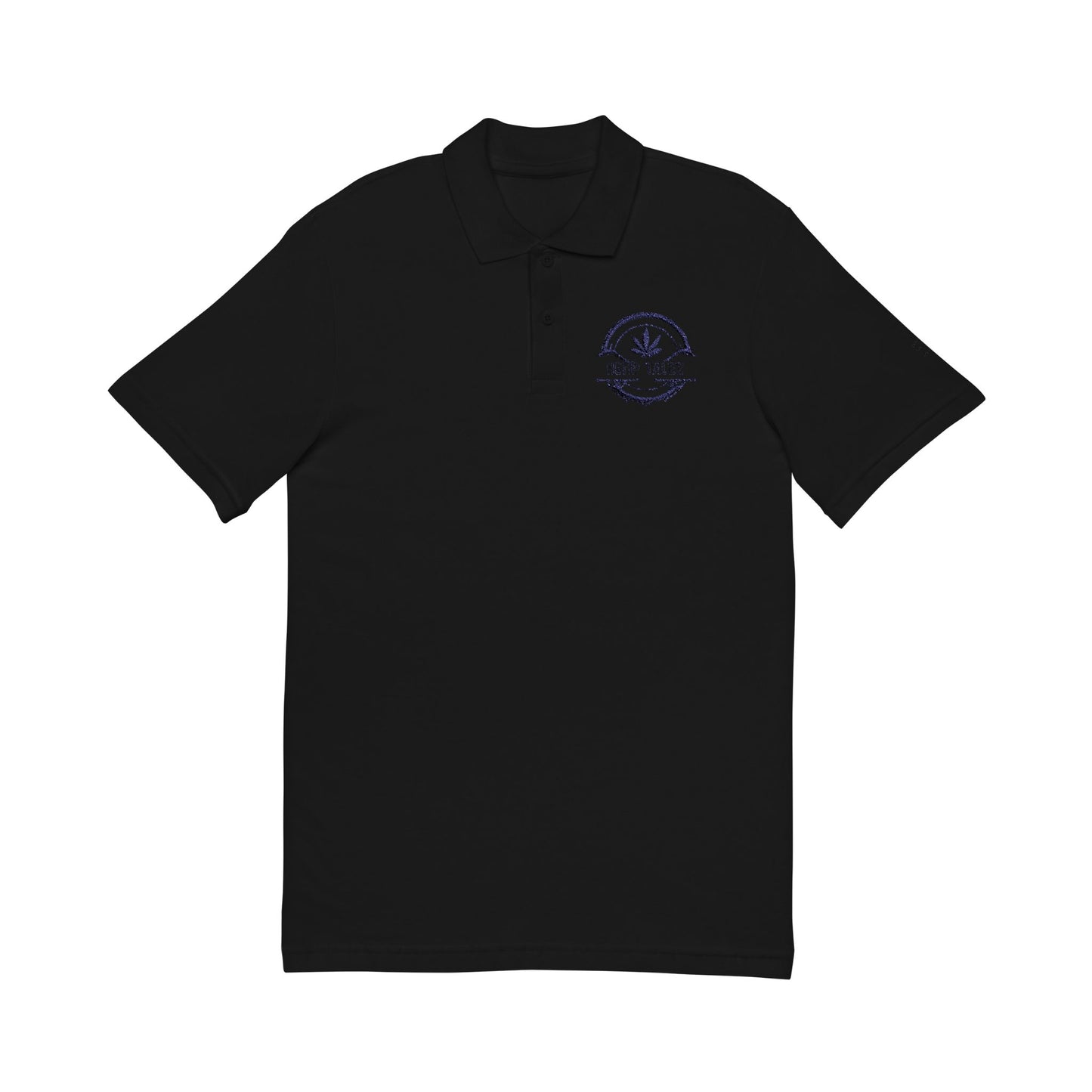 Embroidered Polo Shirt - “Hemp Talez” Design (Green Logo)
