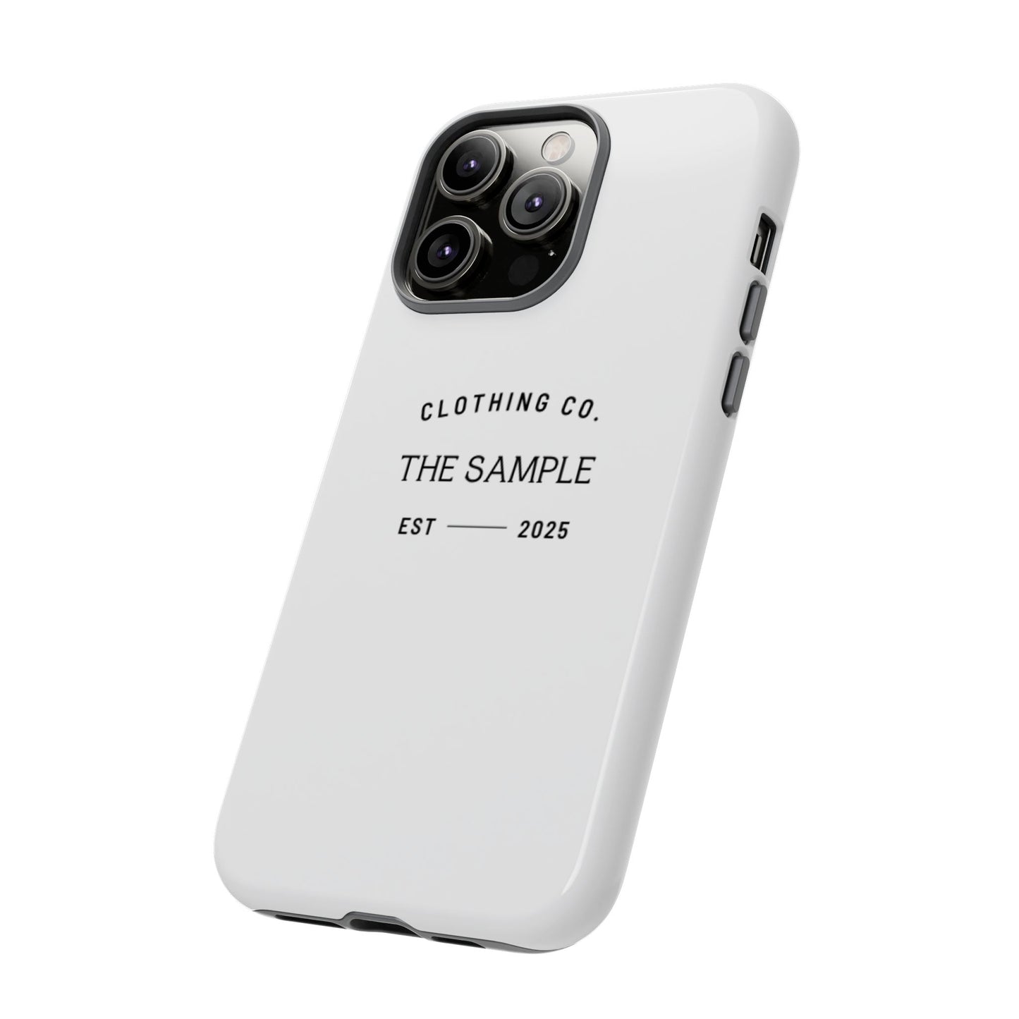 Durable Phone Case - “The Sample Clothing Co.” Design