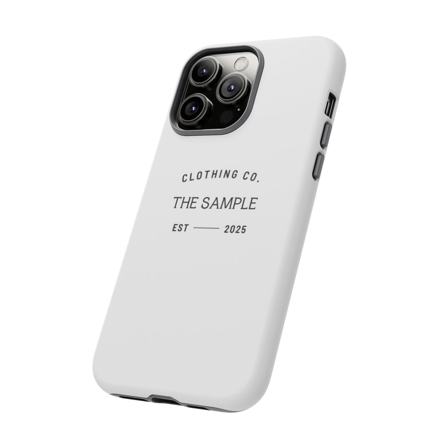 Durable Phone Case - “The Sample Clothing Co.” Design