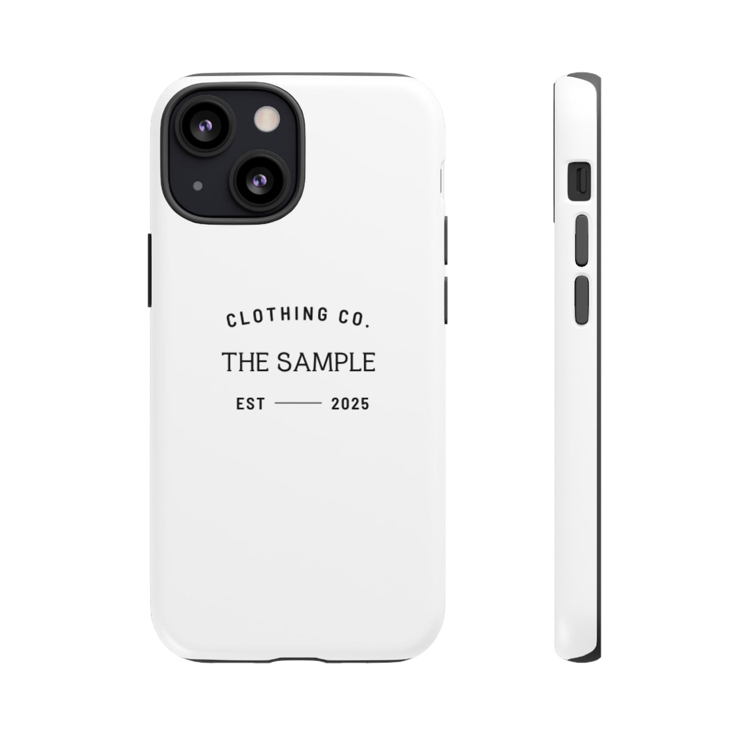 Durable Phone Case - “The Sample Clothing Co.” Design