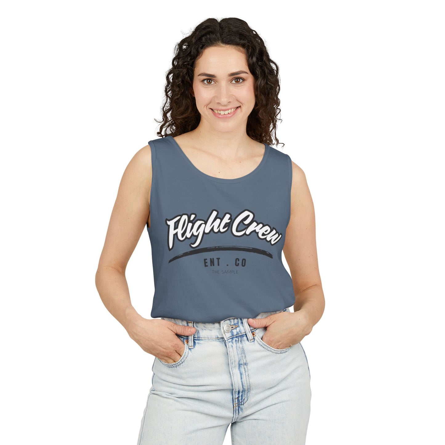 Unisex Garmented-Tank Top - "Flight Crew" Design