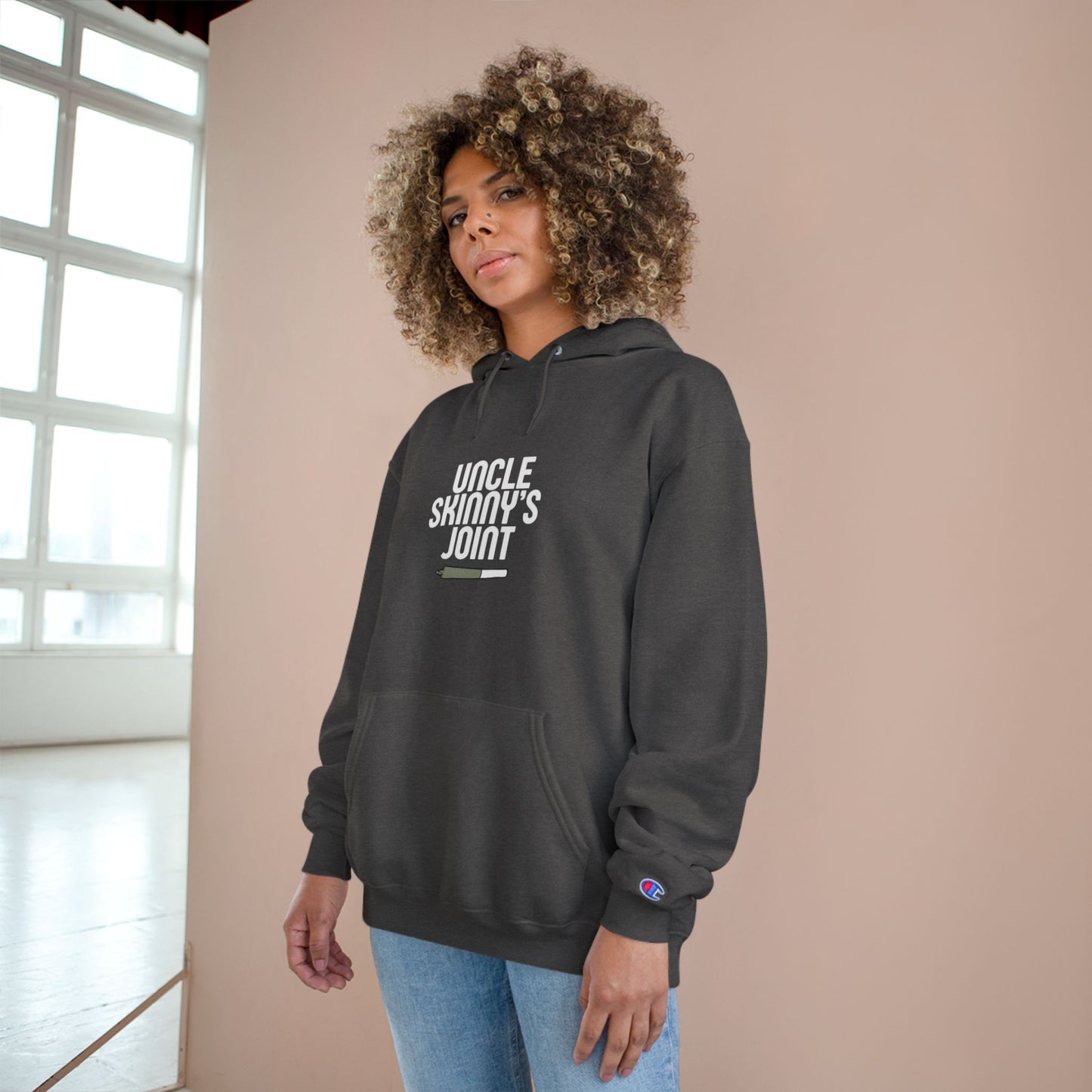 Champion Hoodie - “Uncle Skinny’s Joint” Design