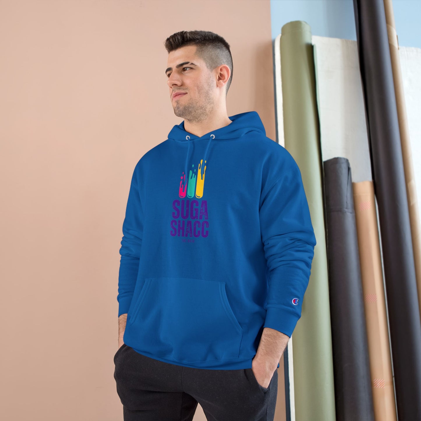 Champion Hoodie - "Suga Shacc" Design