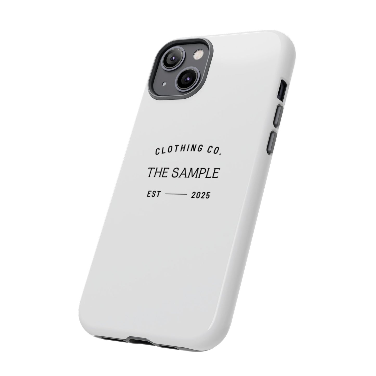 Durable Phone Case - “The Sample Clothing Co.” Design