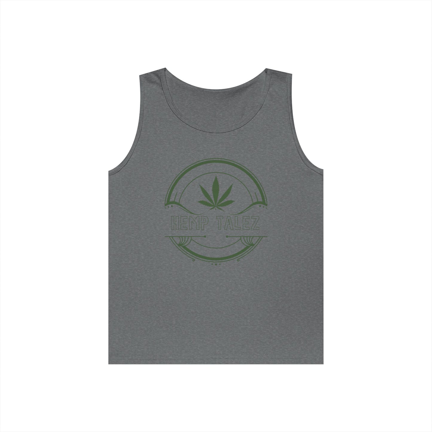 (Unisex) Heavy Cotton Tank Top - “Hemp Talez” Design