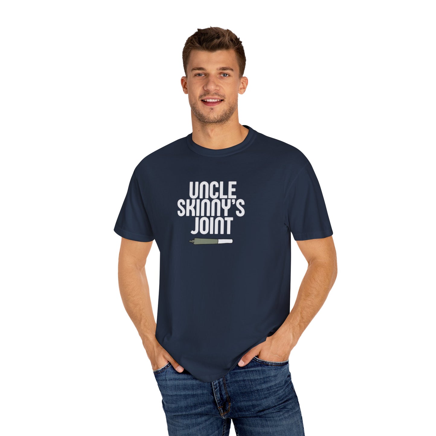 (Unisex) Comfortable Tee - “Uncle Skinny’s Joint” Design