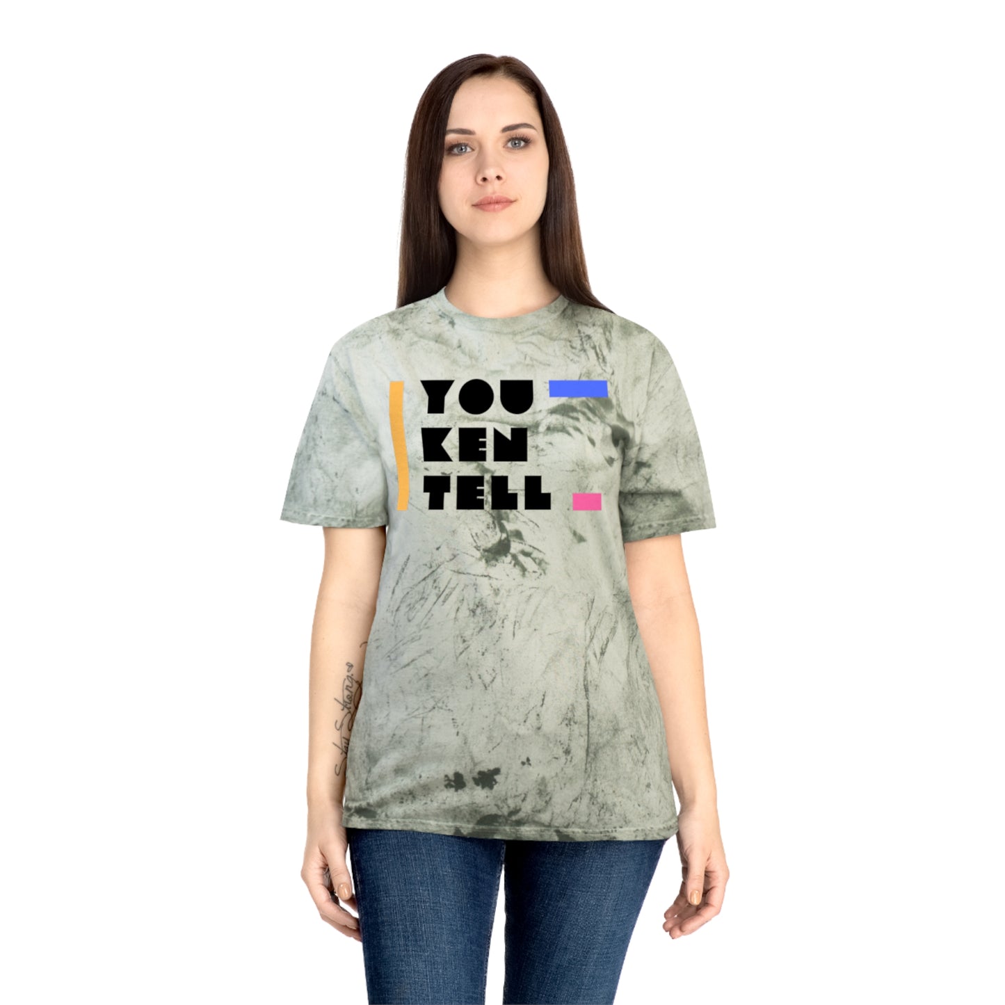 (Unisex) Color Blast T- Shirt- “You Ken Tell” Design
