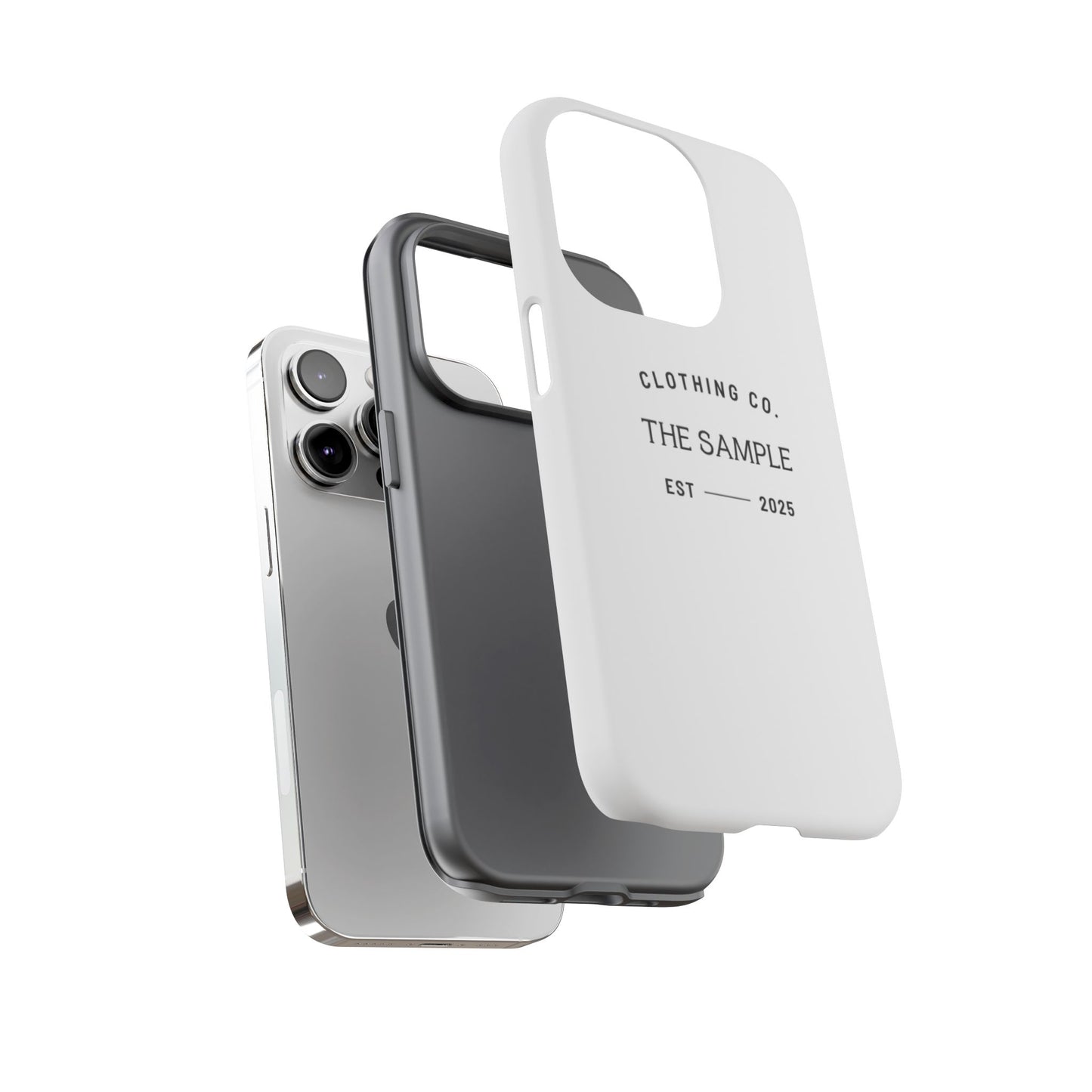 Durable Phone Case - “The Sample Clothing Co.” Design