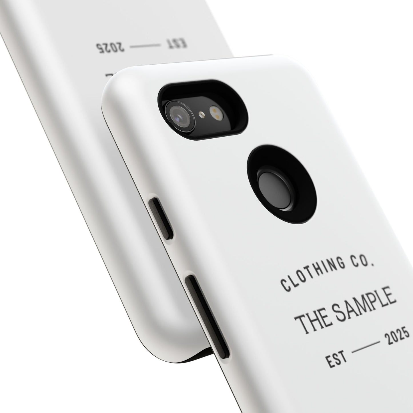 Durable Phone Case - “The Sample Clothing Co.” Design