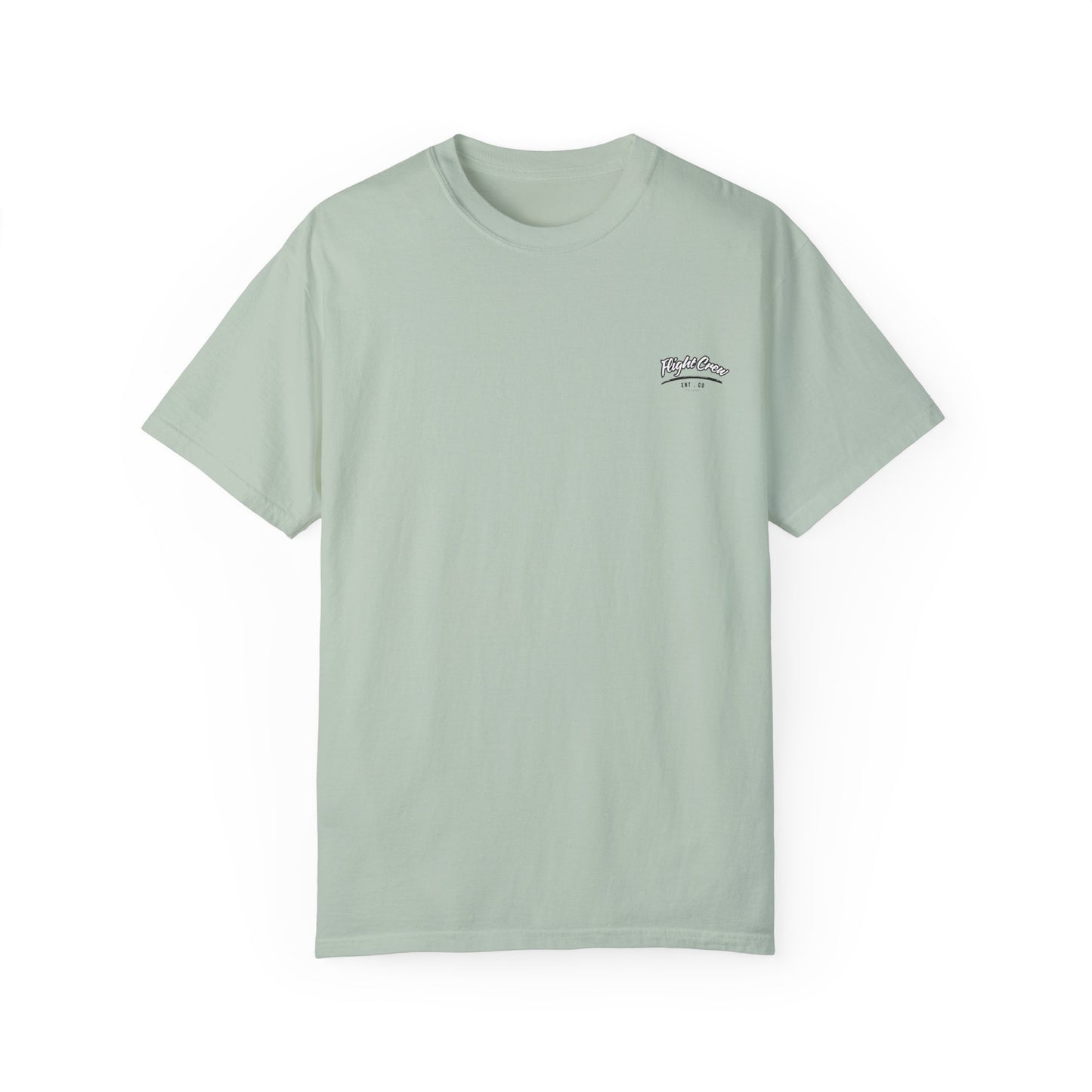 Casual Unisex Garment-Dyed T-Shirt - "Flight Crew" Design