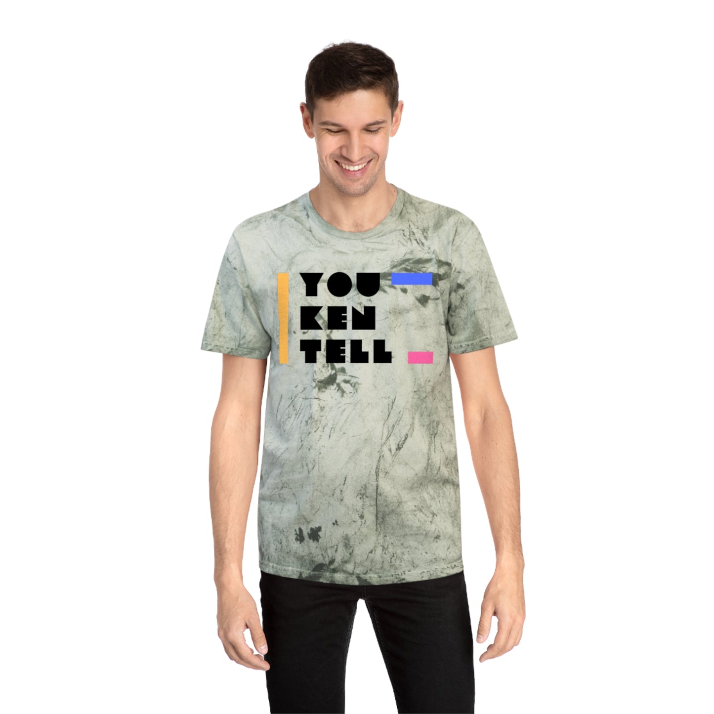 (Unisex) Color Blast T- Shirt- “You Ken Tell” Design