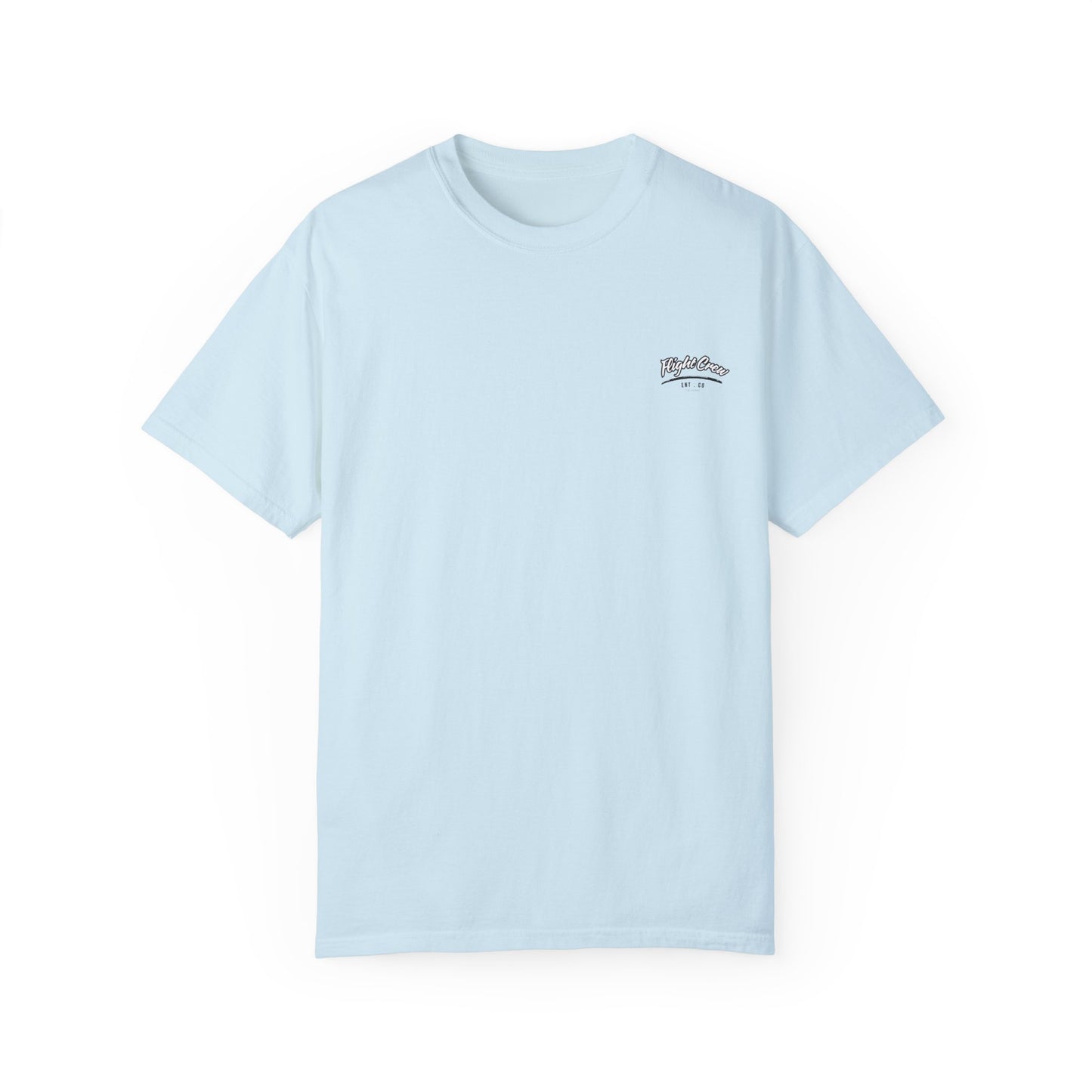 Casual Unisex Garment-Dyed T-Shirt - "Flight Crew" Design
