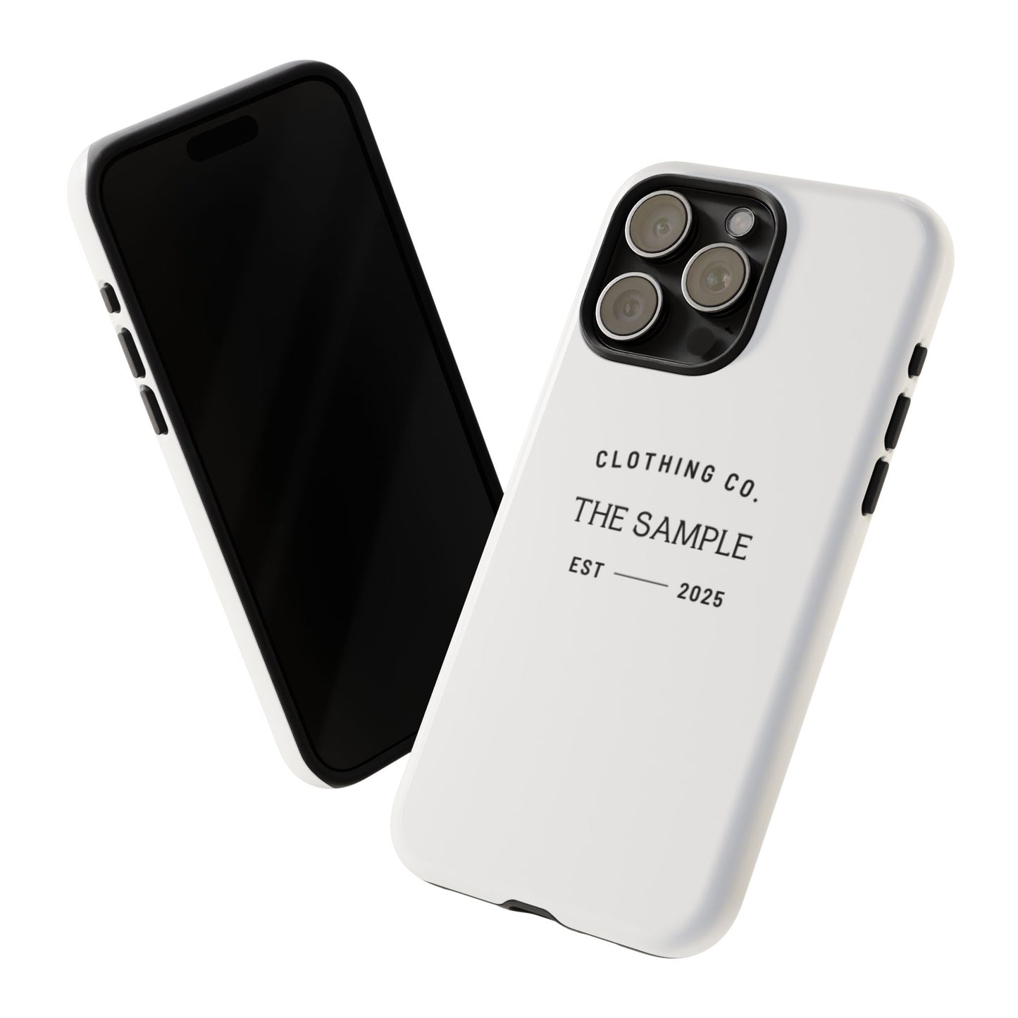 Durable Phone Case - “The Sample Clothing Co.” Design