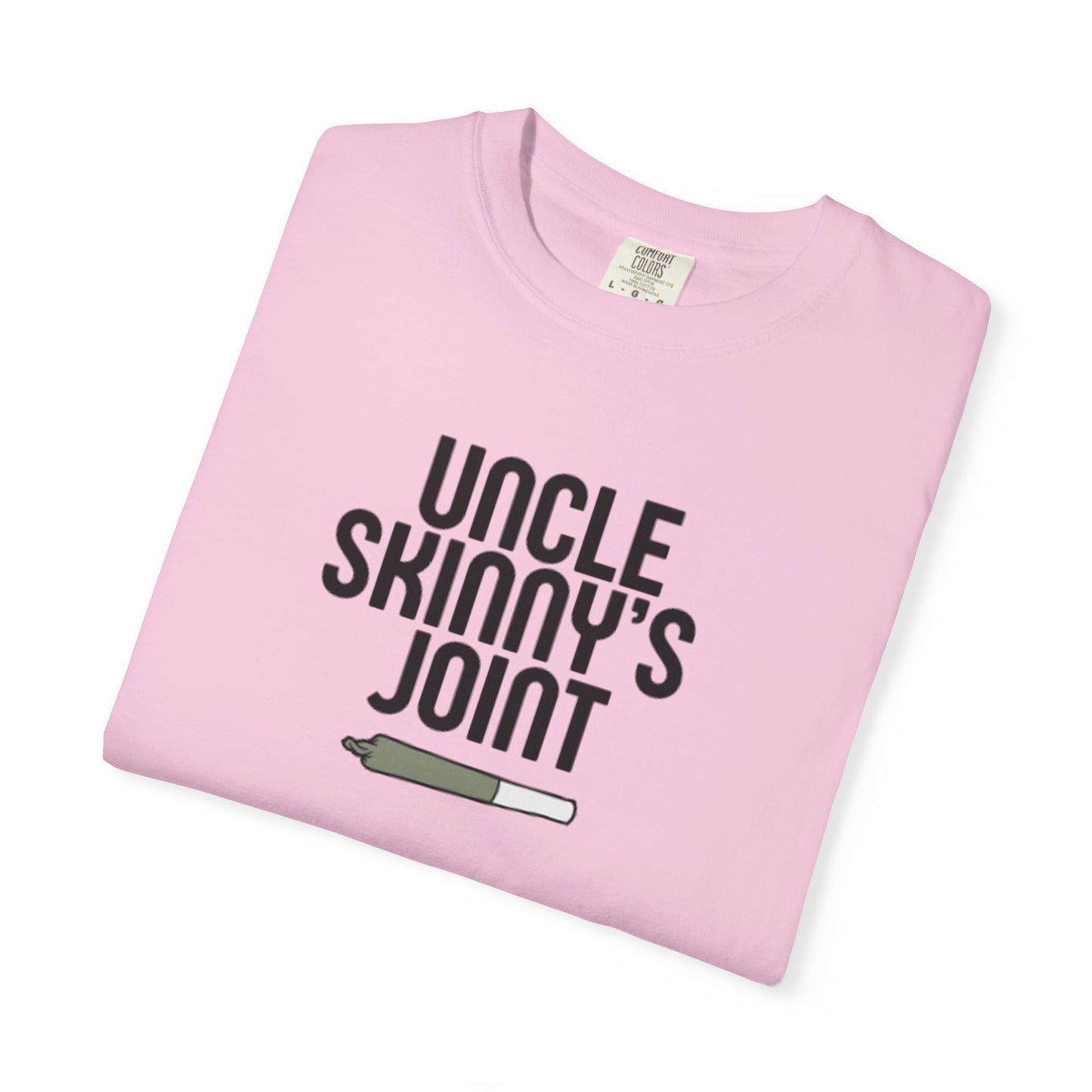 (Unisex) Garment-Dyed T-Shirt - “Uncle Skinny's Joint” Design