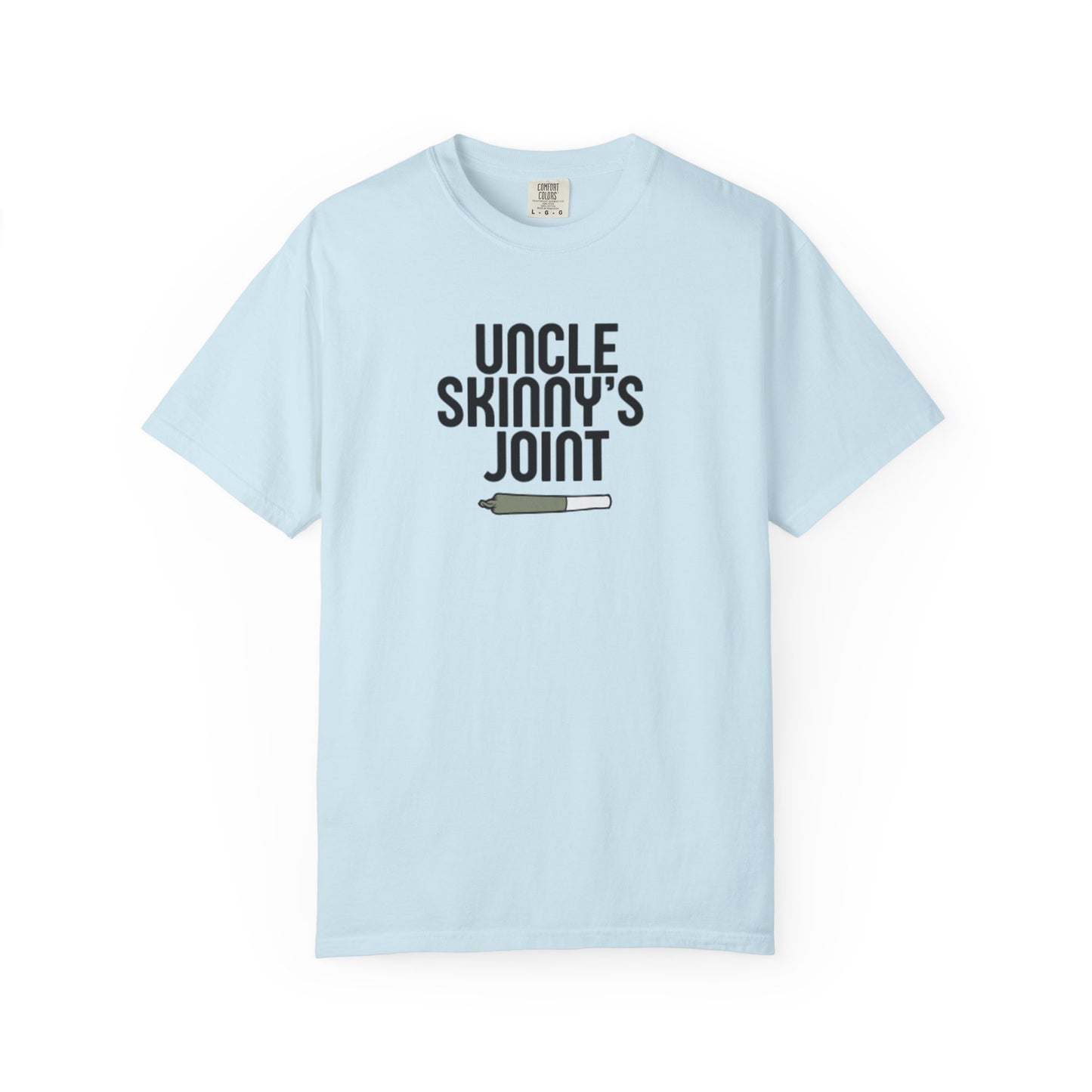 (Unisex) Garment-Dyed T-Shirt - “Uncle Skinny's Joint” Design