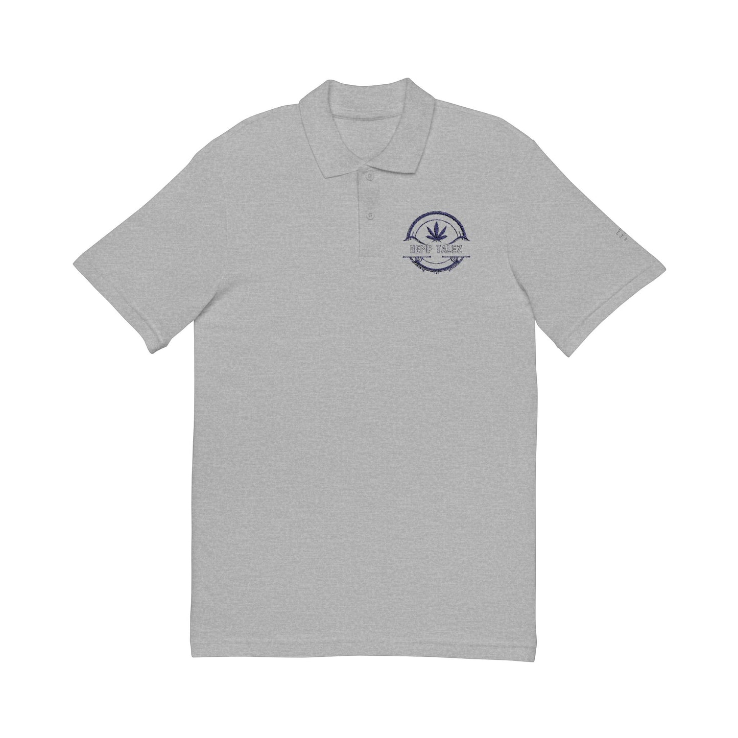 Embroidered Polo Shirt - “Hemp Talez” Design (Green Logo)