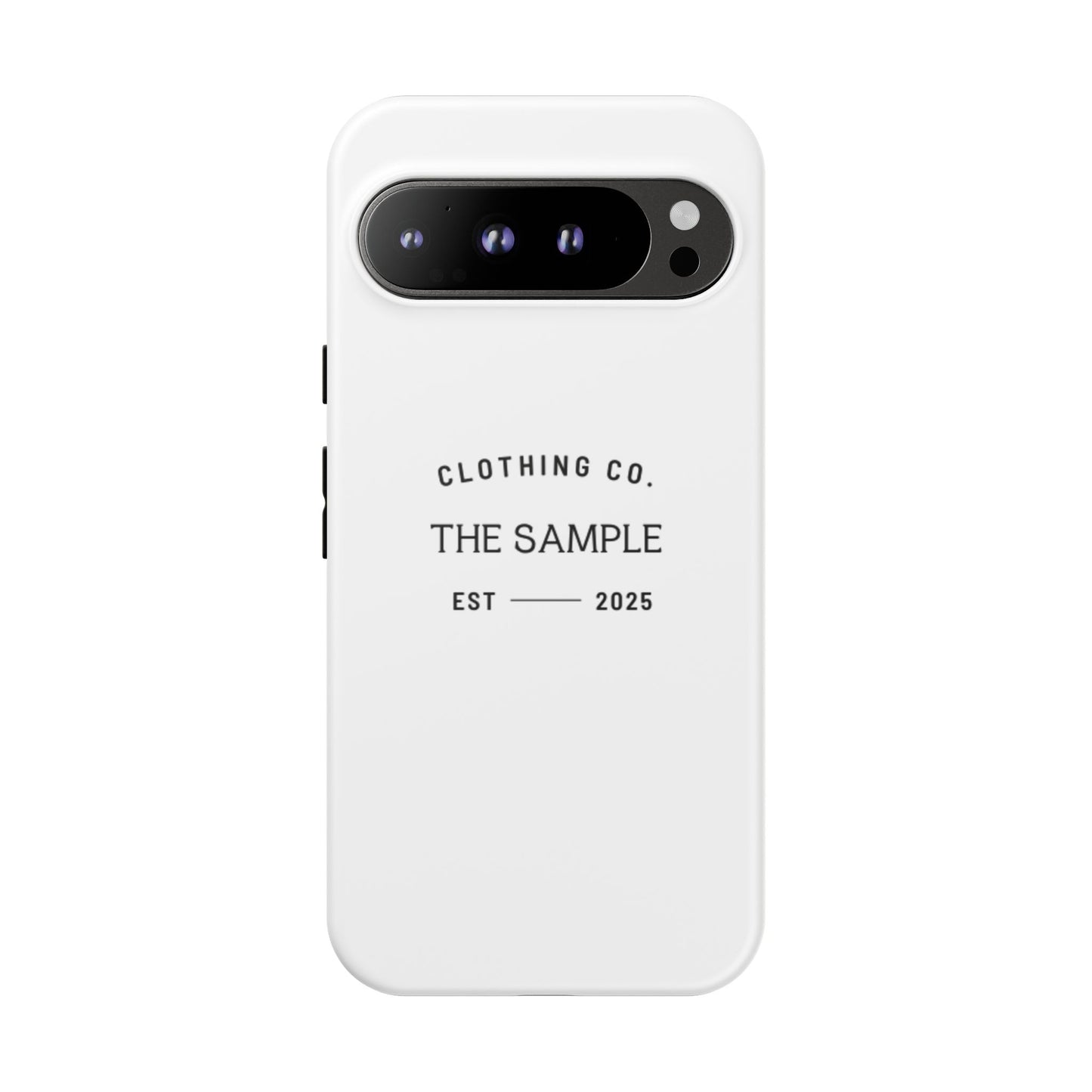 Durable Phone Case - “The Sample Clothing Co.” Design