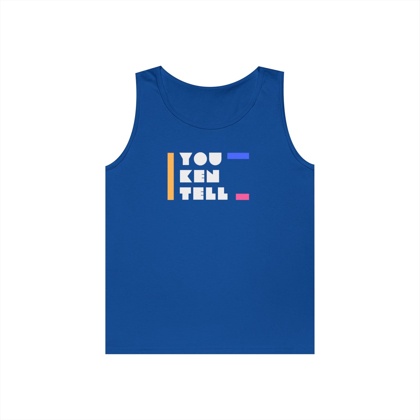 (Unisex) Heavy Cotton Tank Top - “You Ken Tell” Design