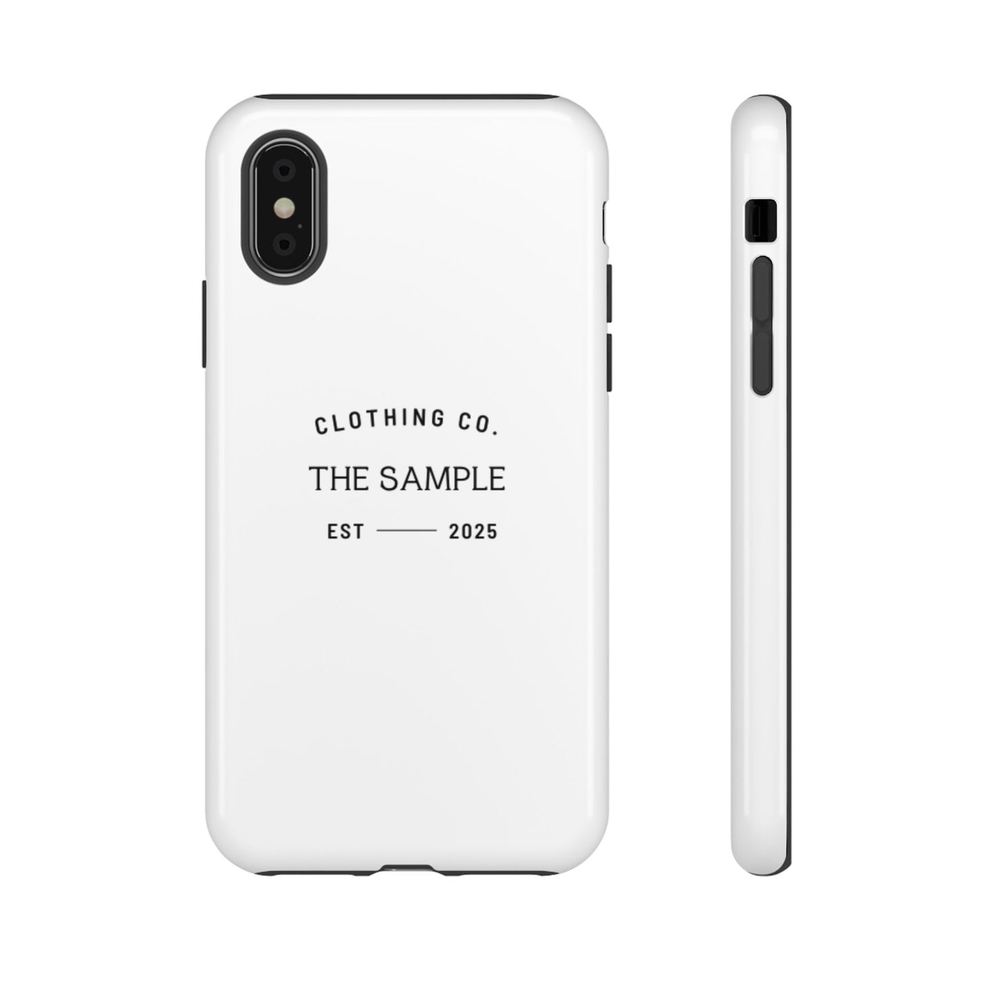 Durable Phone Case - “The Sample Clothing Co.” Design