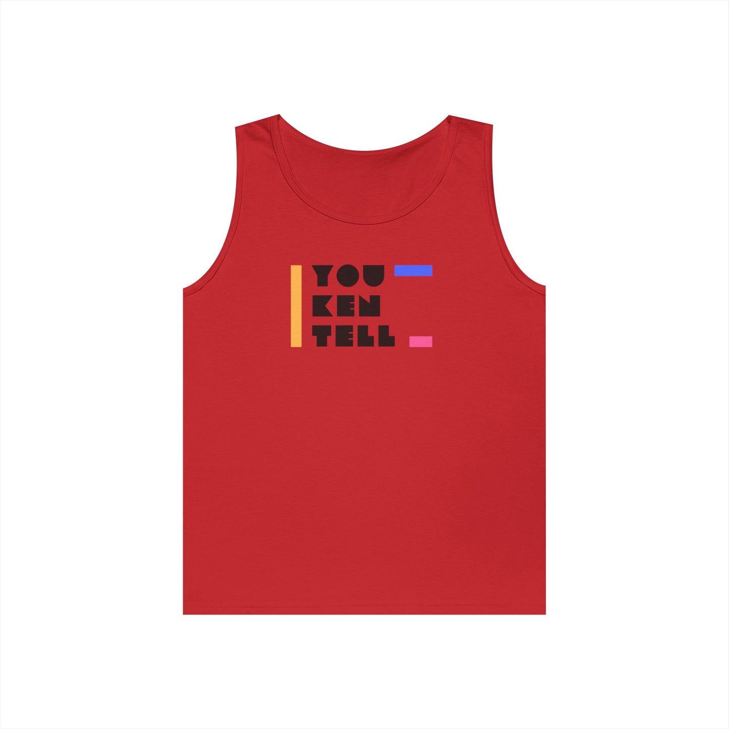 (Unisex) Heavy Cotton Tank Top - “You Ken Tell” Design