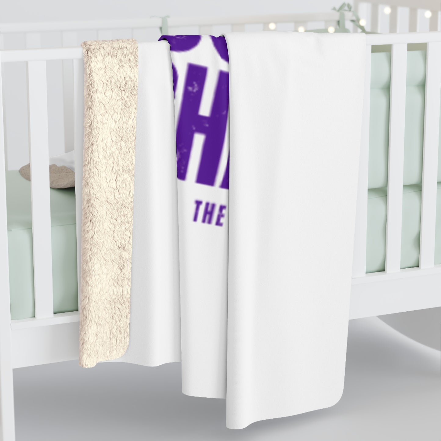 Cozy Sherpa Fleece Blanket - “Suga Shacc” Design for Ultimate Comfort