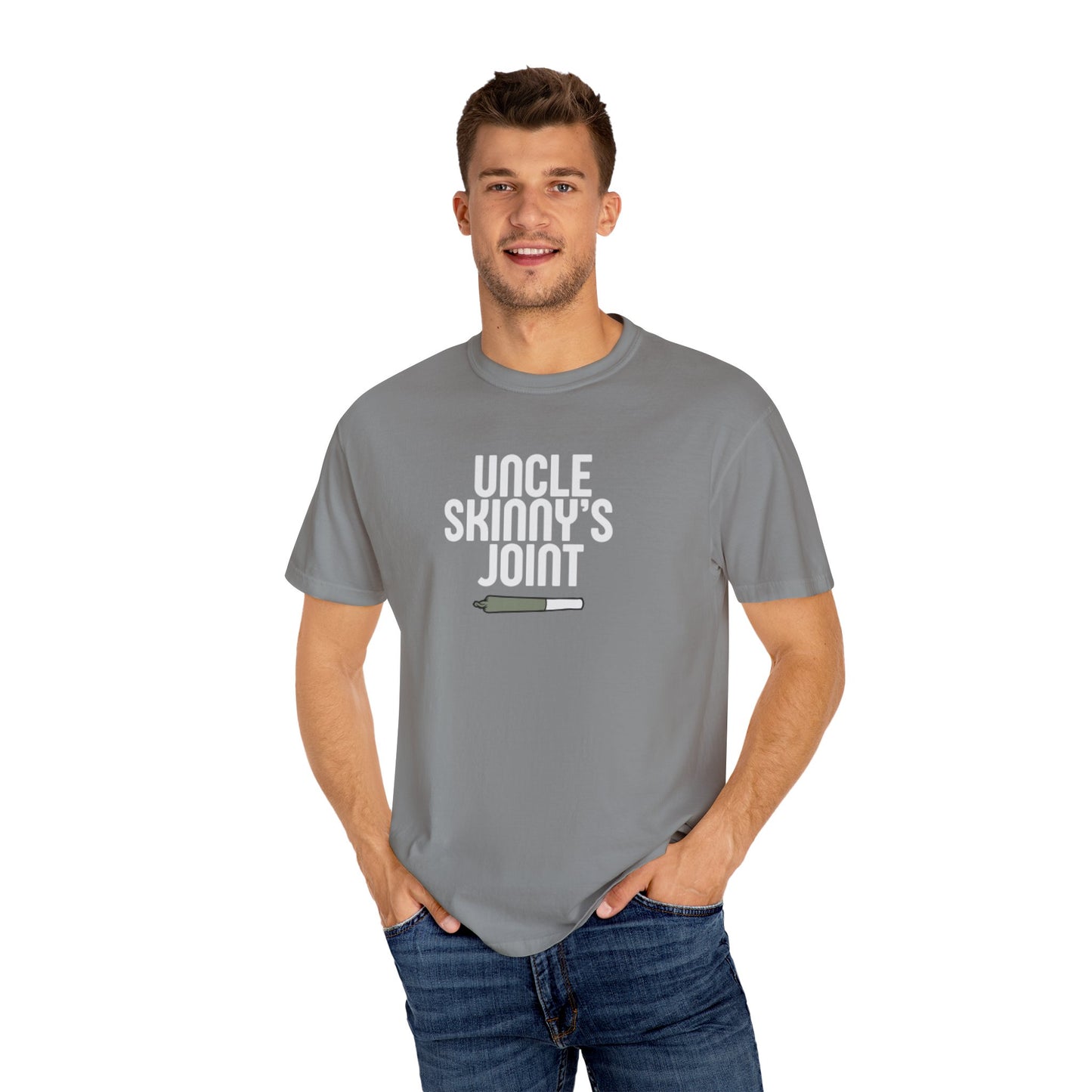(Unisex) Comfortable Tee - “Uncle Skinny’s Joint” Design