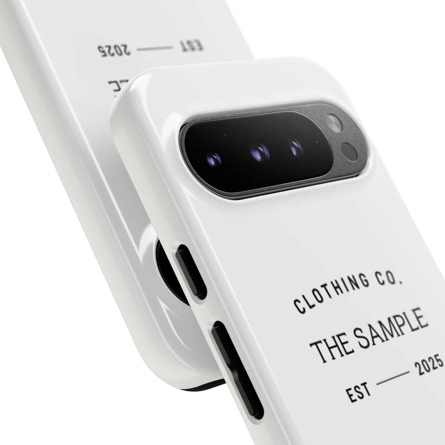 Durable Phone Case - “The Sample Clothing Co.” Design