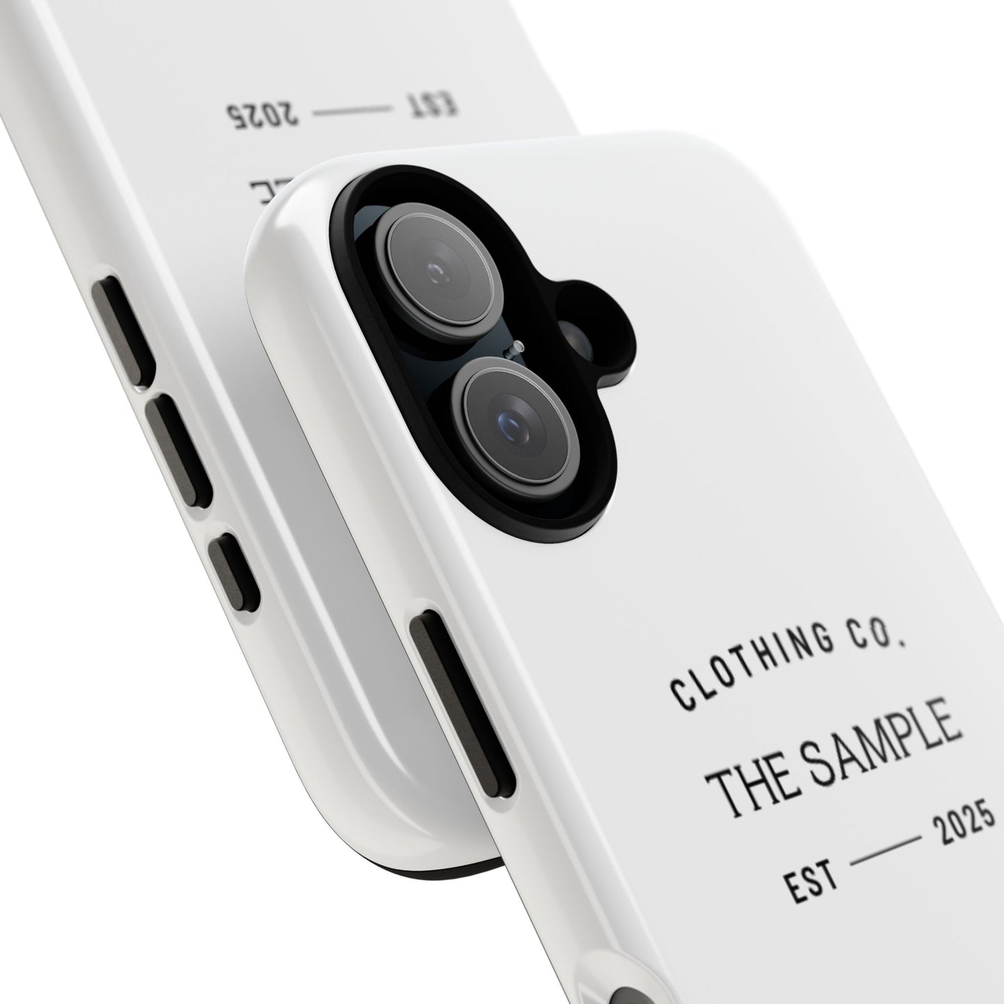 Durable Phone Case - “The Sample Clothing Co.” Design