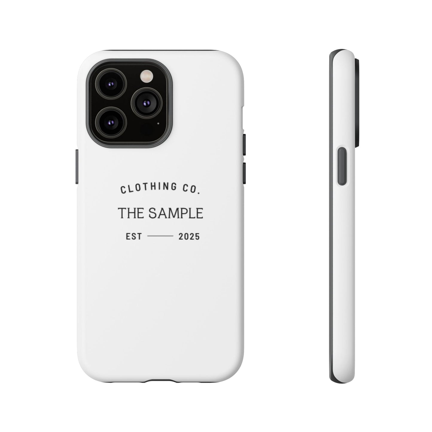 Durable Phone Case - “The Sample Clothing Co.” Design