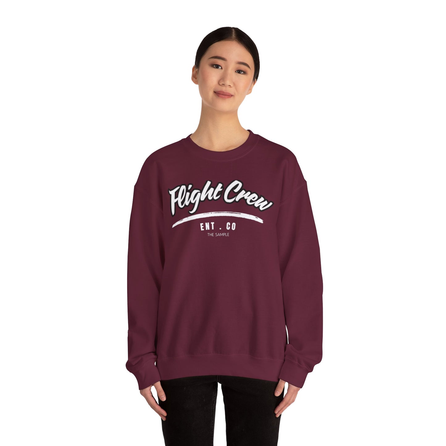 Unisex Heavy Blend™ Crewneck Sweatshirt - "Flight Crew" Design